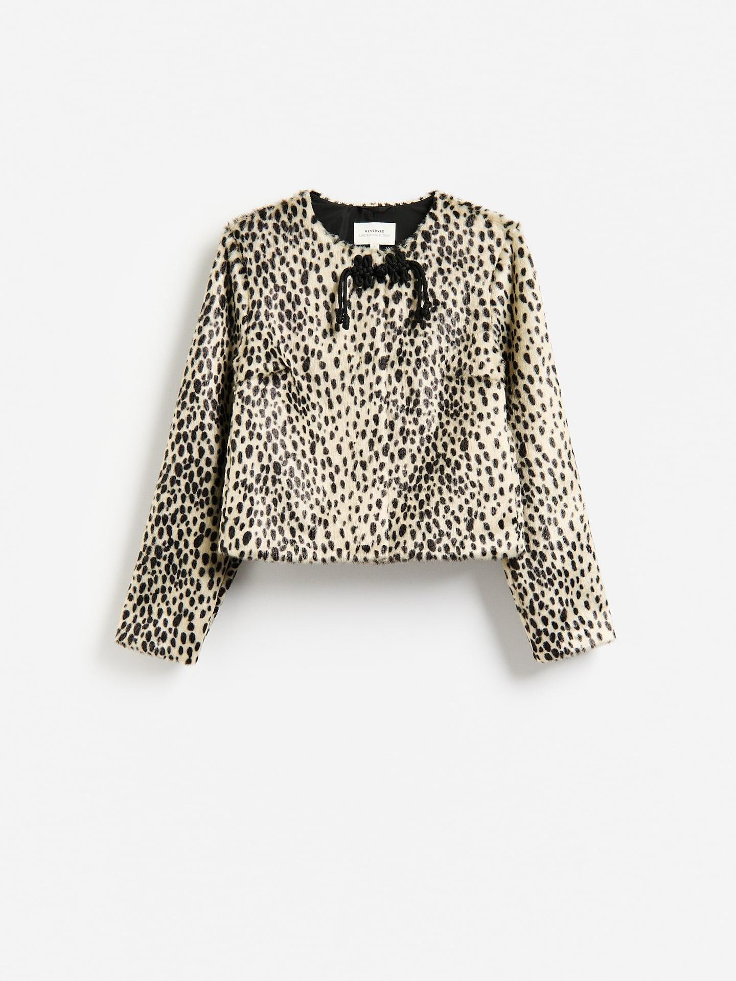Multicolour Fuzzy Jacket, Multicolor, large image number 3