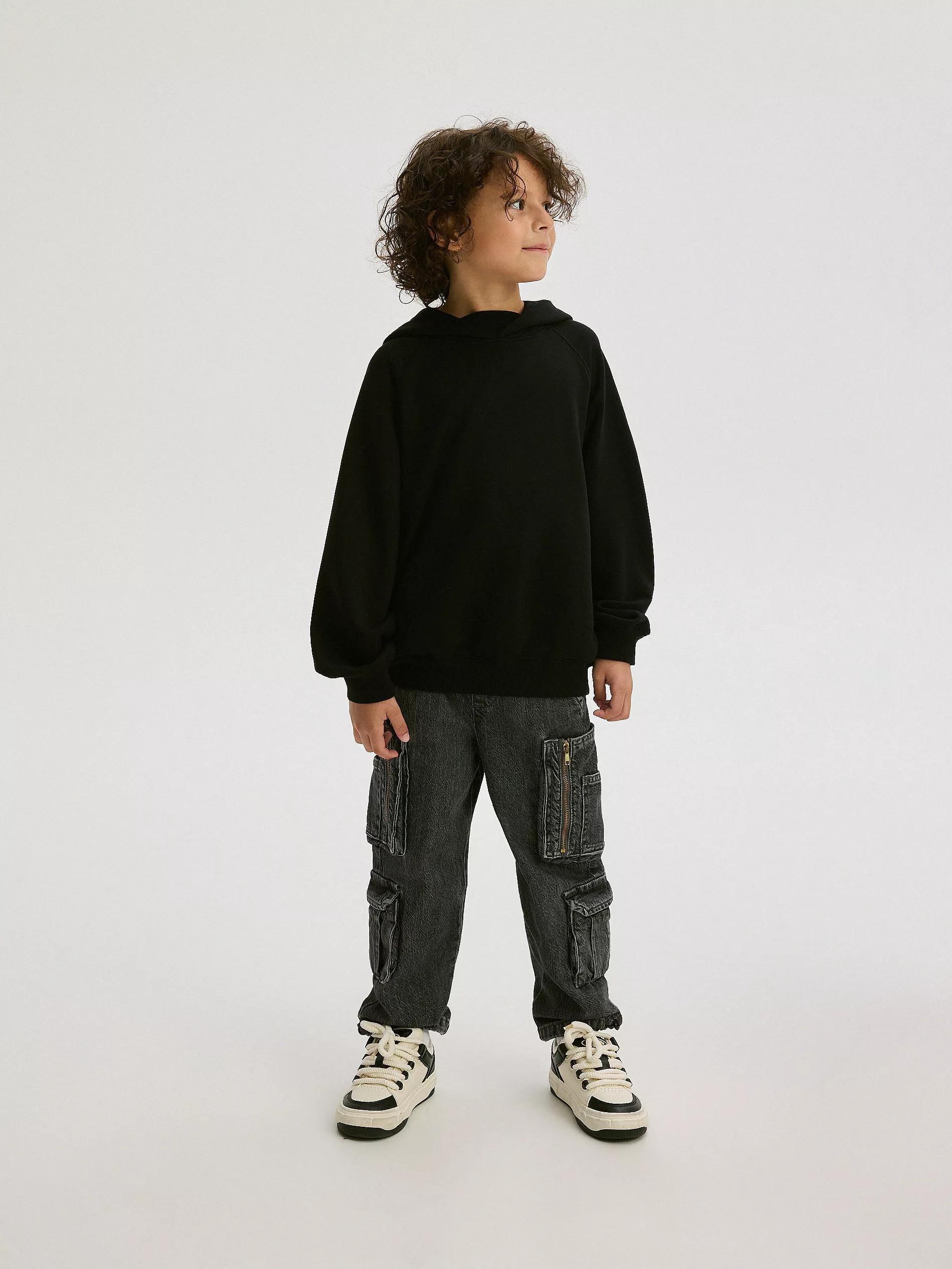Grey Jeans In Jogger Fit, , large image number 0