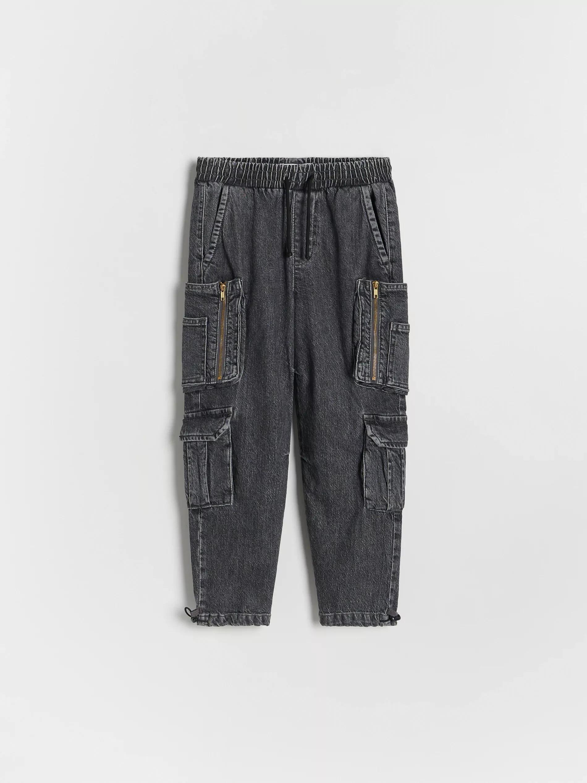 Grey Jeans In Jogger Fit, , large image number 3