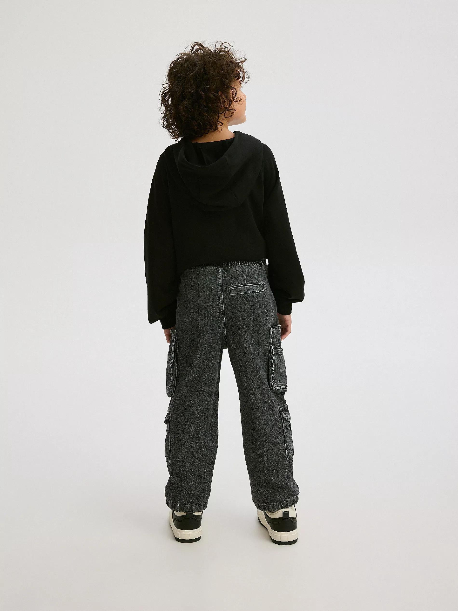 Grey Jeans In Jogger Fit, , large image number 8