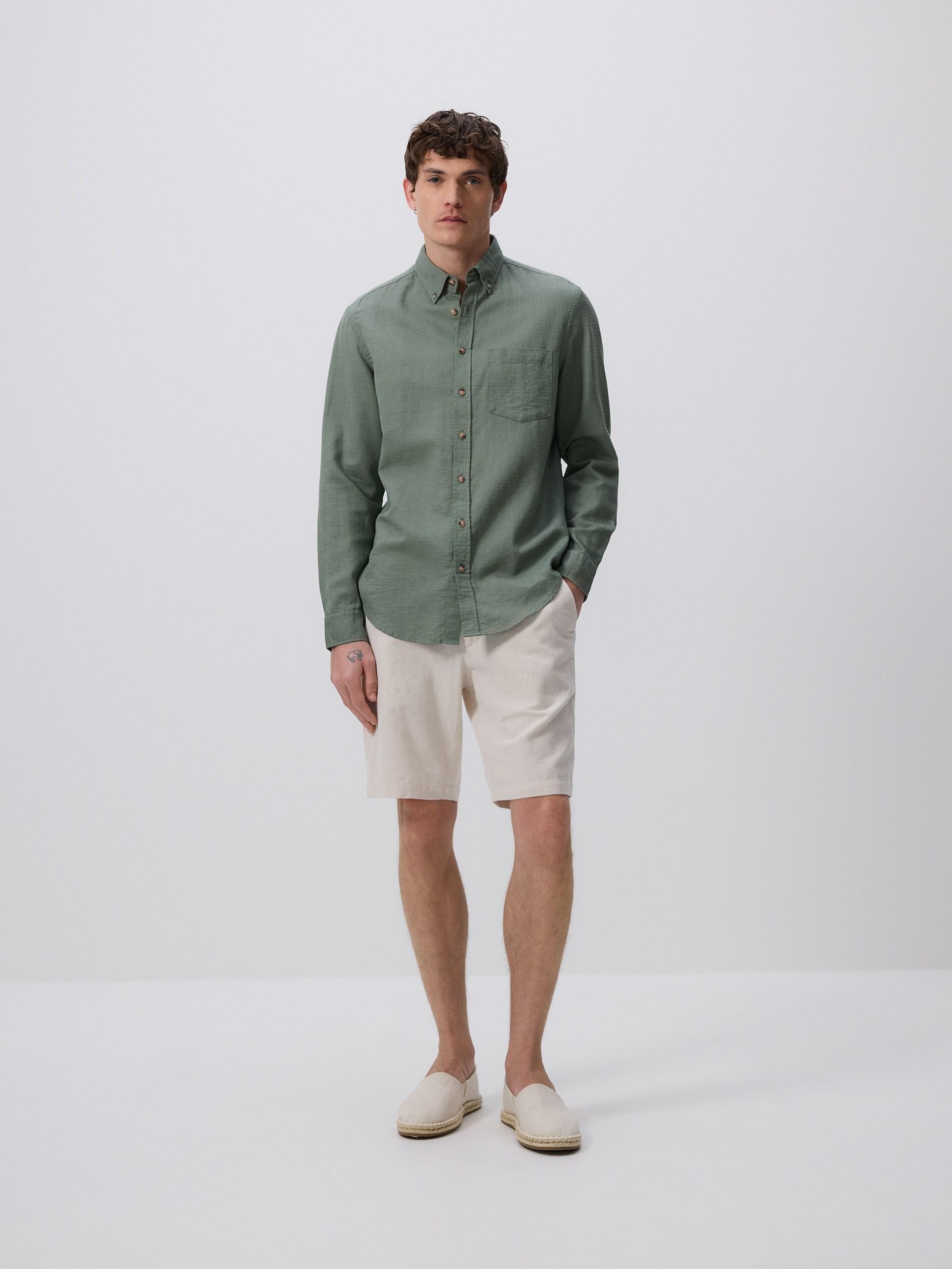 Beige Regular-Fit Chino Shorts, Beige, large image number 2