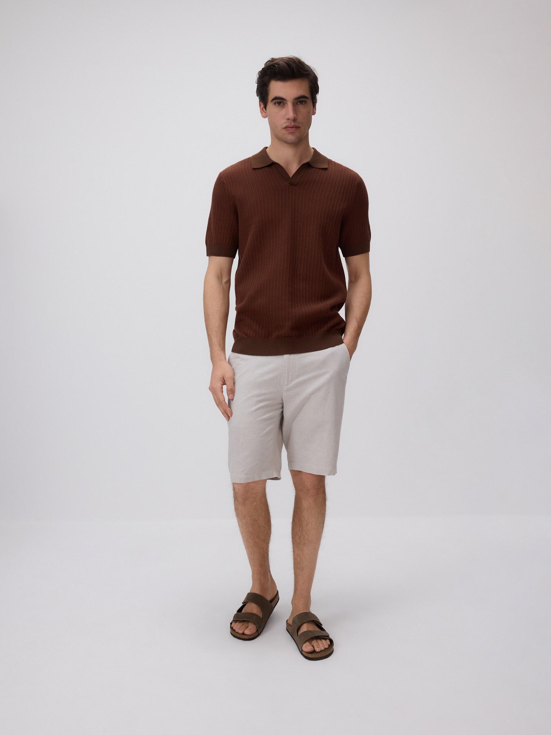 Grey Regular-Fit Chino Shorts, Grey, large image number 1