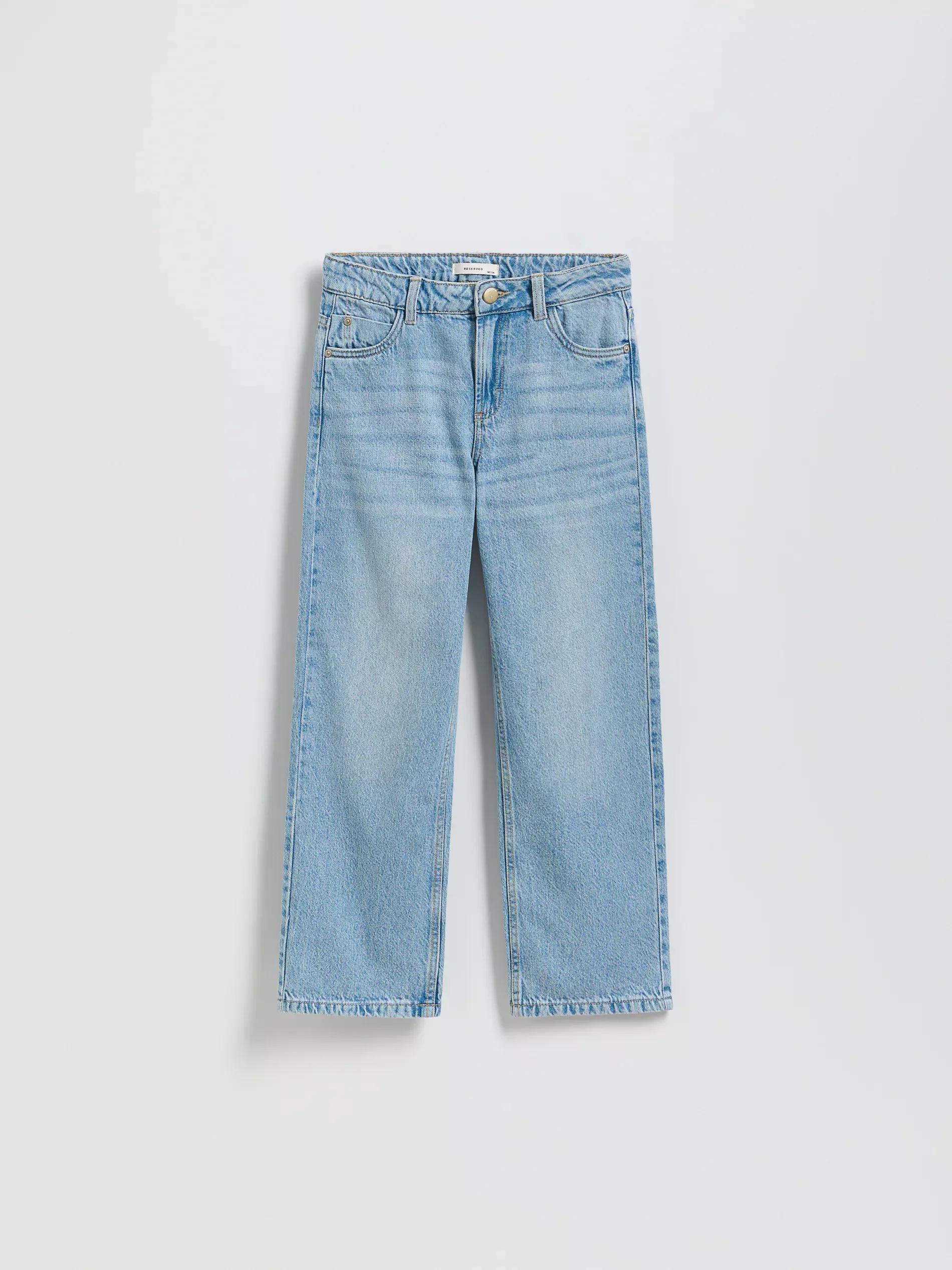 Blue Straight Fit Jeans, Blue, medium