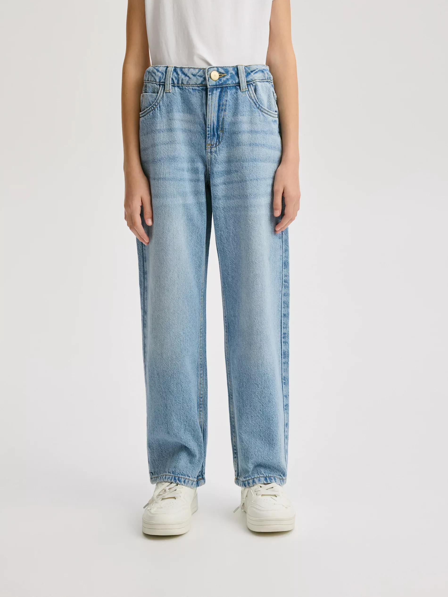 Blue Straight Fit Jeans, Blue, large image number 3