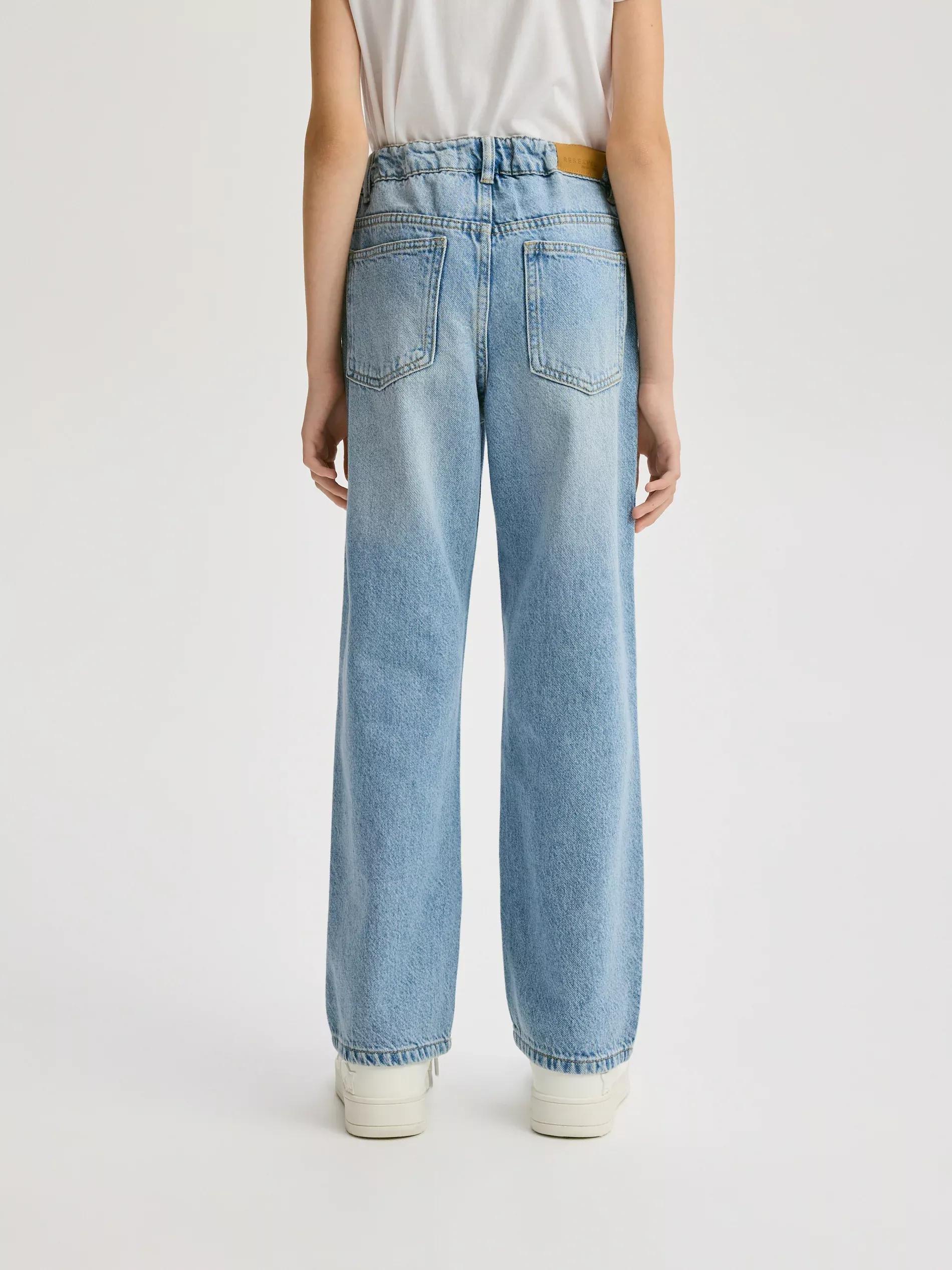 Blue Straight Fit Jeans, Blue, large image number 4