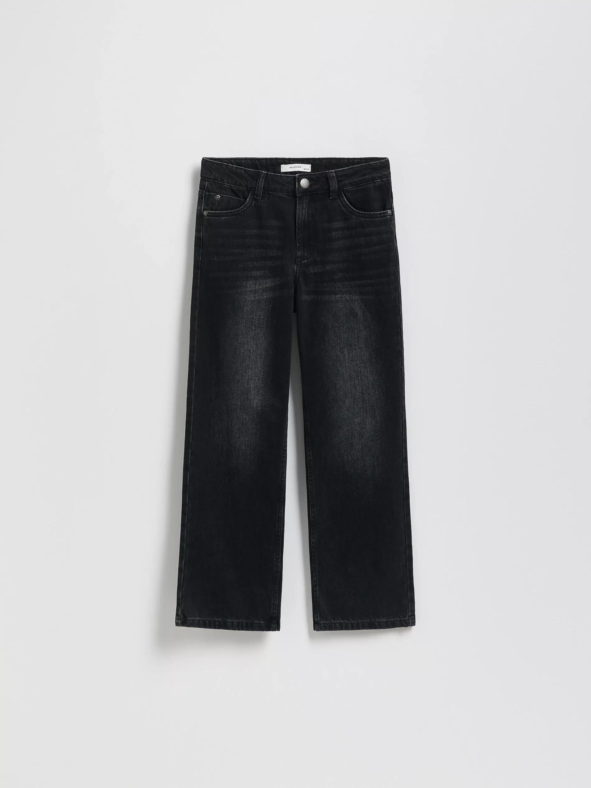 BLACK Straight fit jeans, , large image number 0