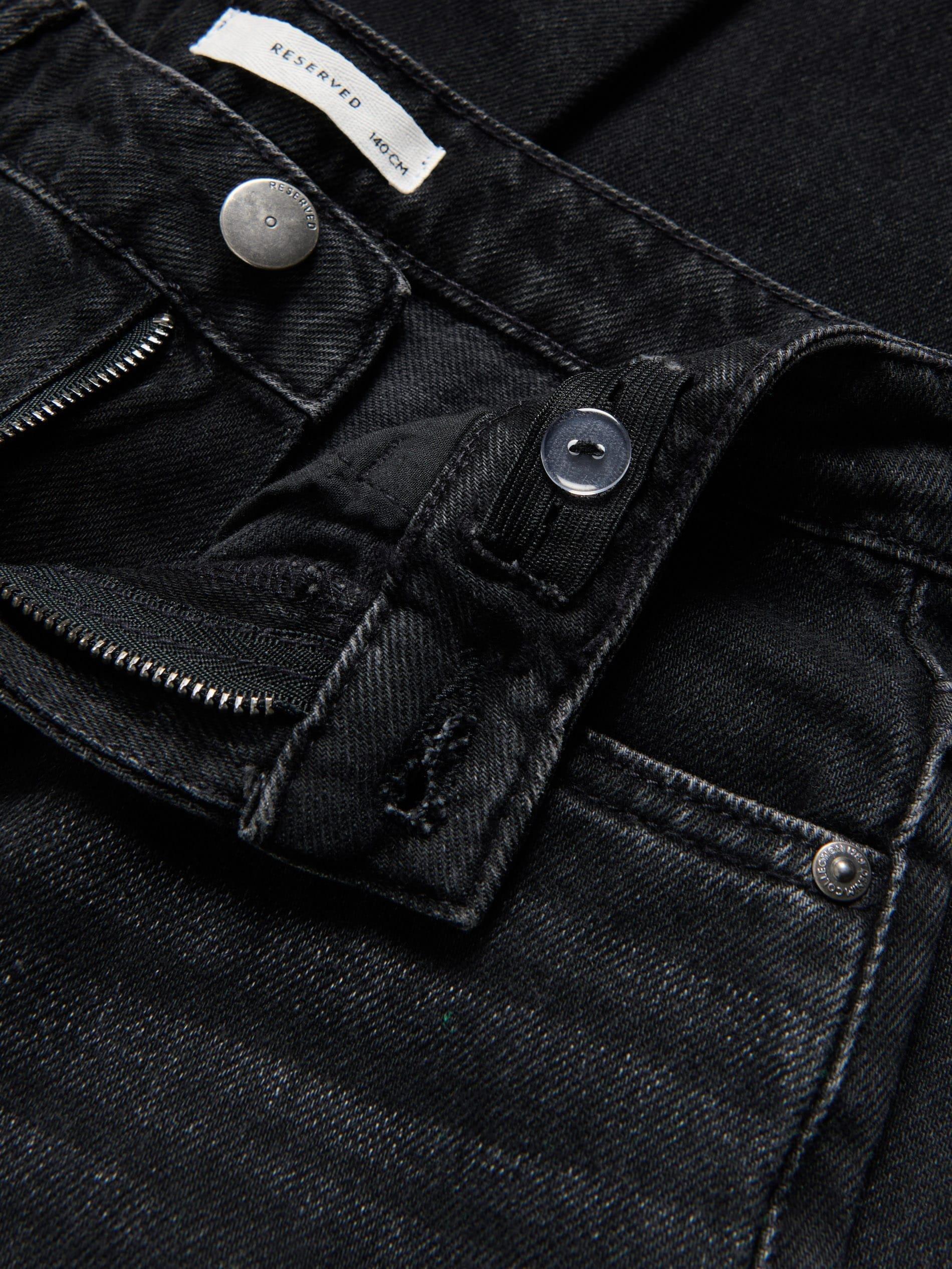 BLACK Straight fit jeans, Black, large image number 1