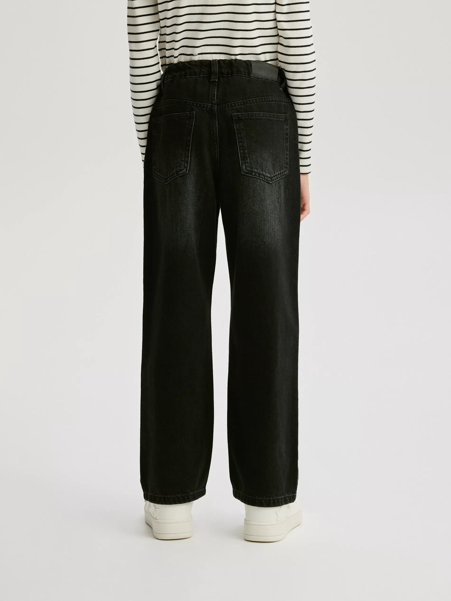 BLACK Straight fit jeans, , large image number 5