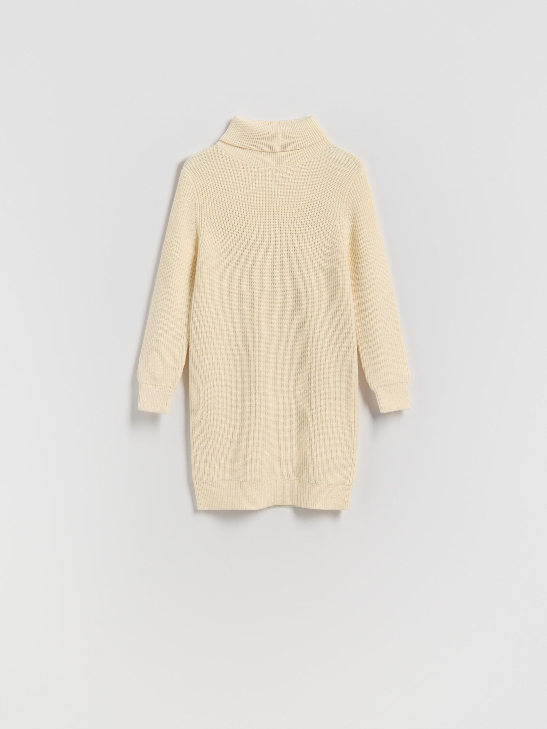 Cream Stripe Jersey Dress, Ivory, medium