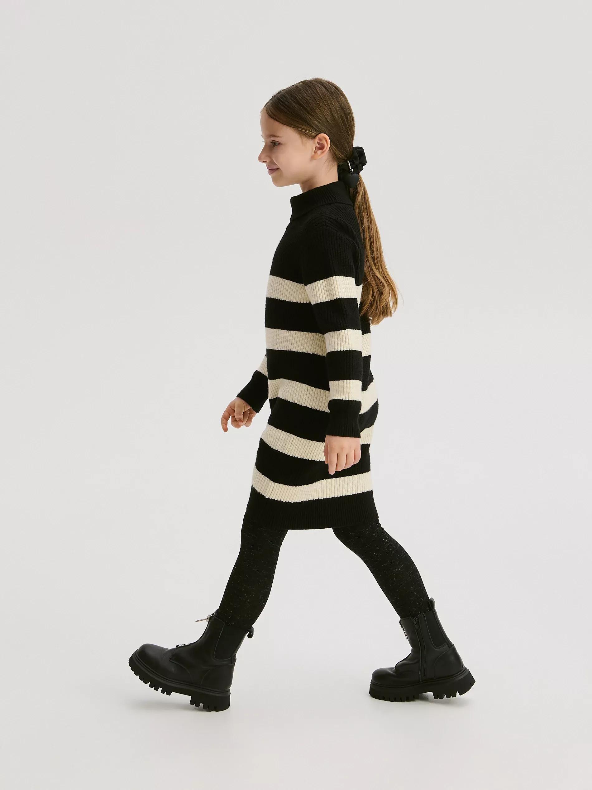 Multicolour Stripe Jersey Dress, Multicolor, medium