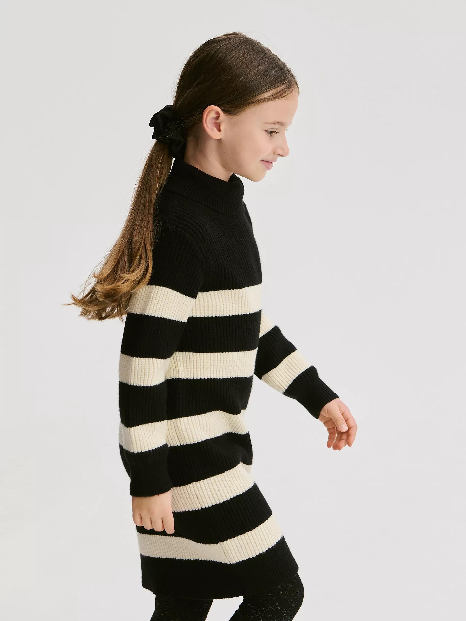 Multicolour Stripe Jersey Dress, Multicolor, medium