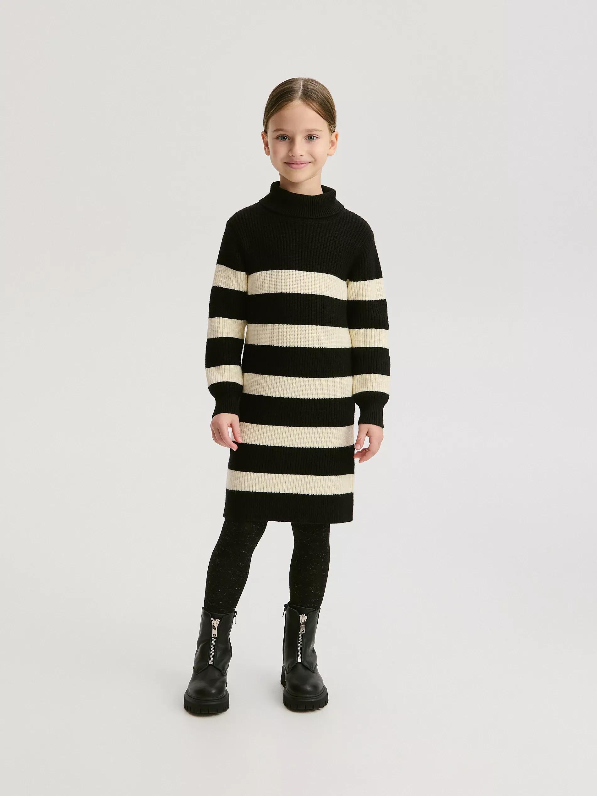 Multicolour Stripe Jersey Dress, Multicolor, large image number 4