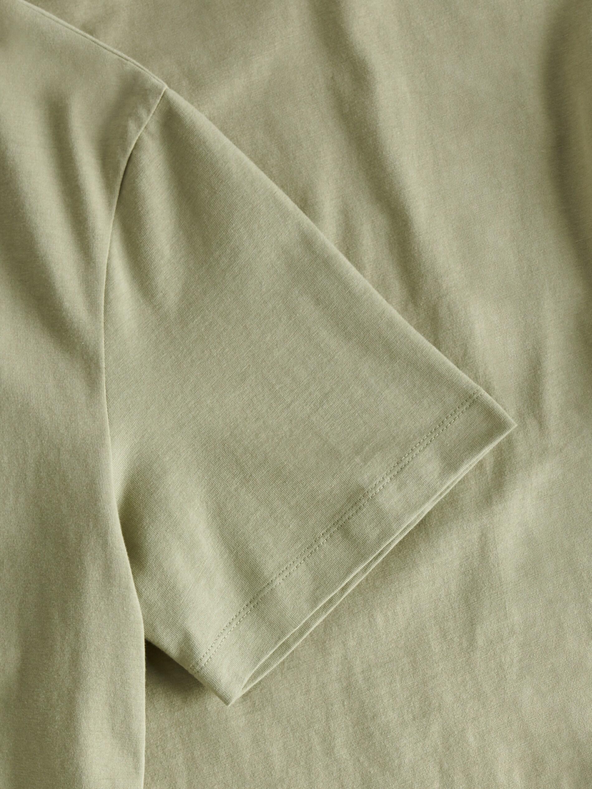 Green T-Shirt In Regular Fit, , large image number 4