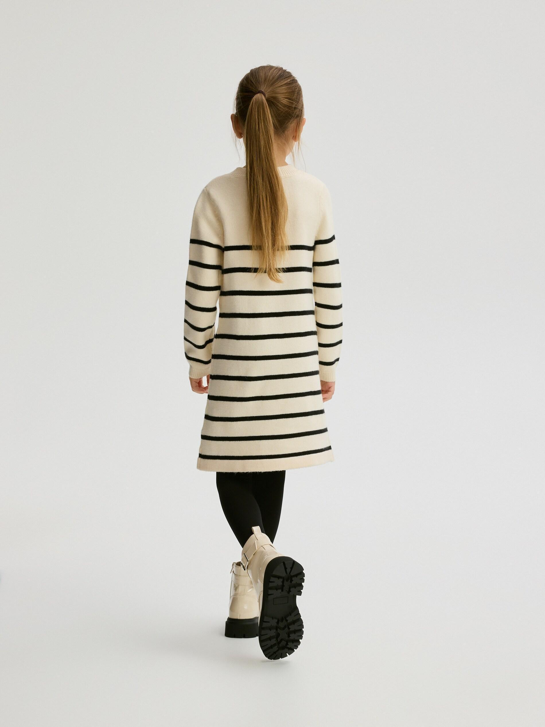 Multicolour Viscose Blend Jersey Dress, Kids Girls, Multicolor, large image number 2