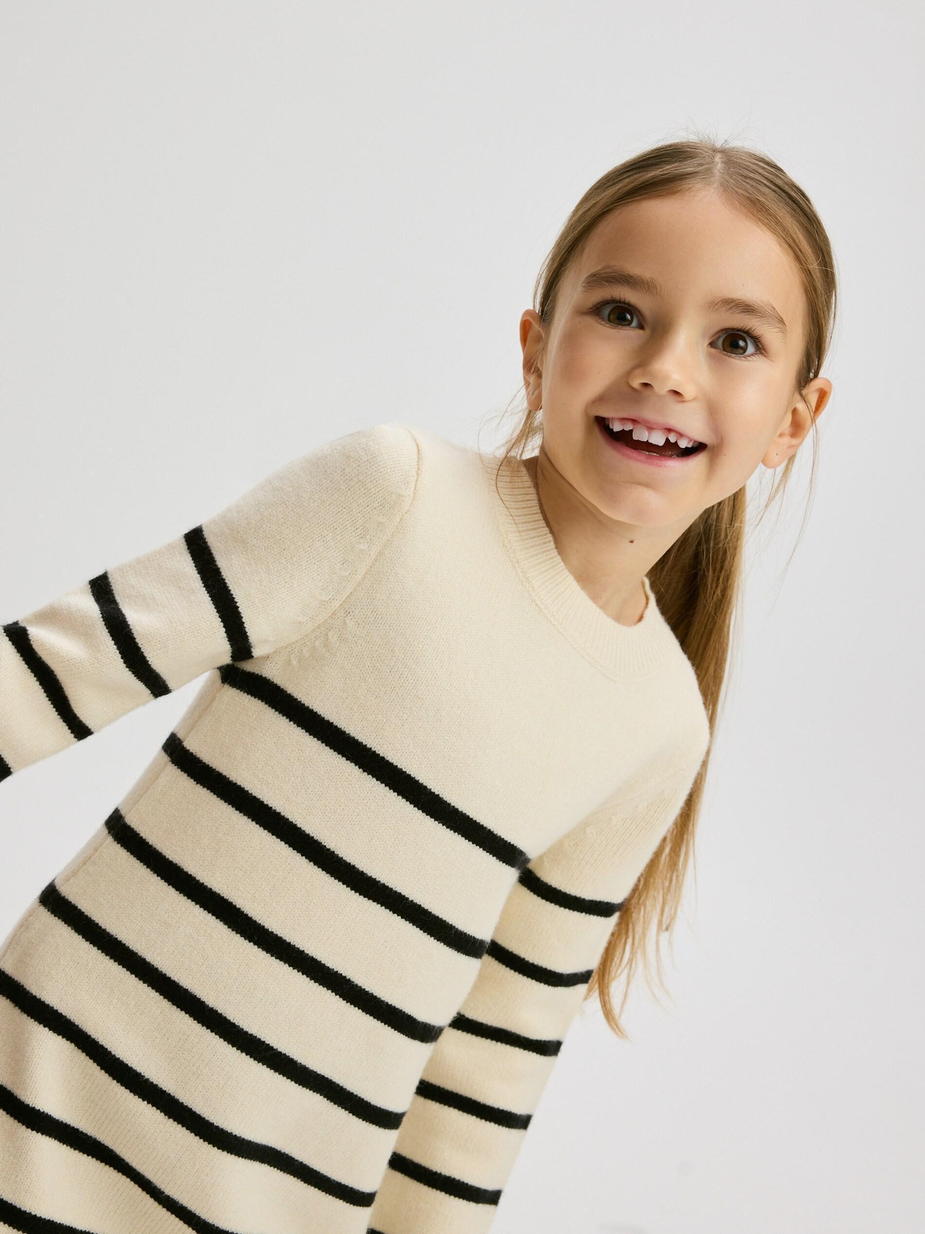 Multicolour Viscose Blend Jersey Dress, Kids Girls, Multicolor, large image number 4