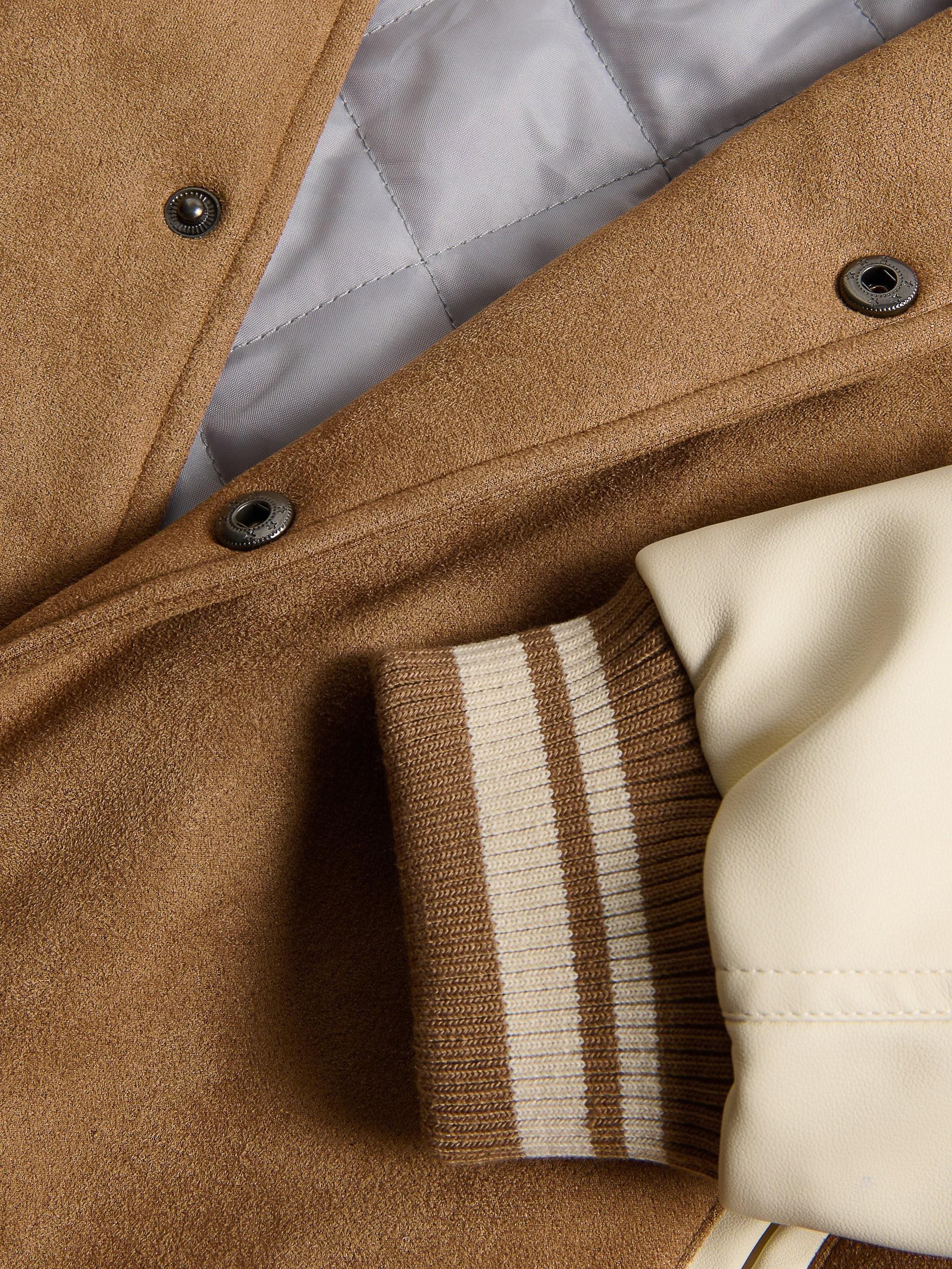 Brown Bomber Jacket, Brown, large image number 6