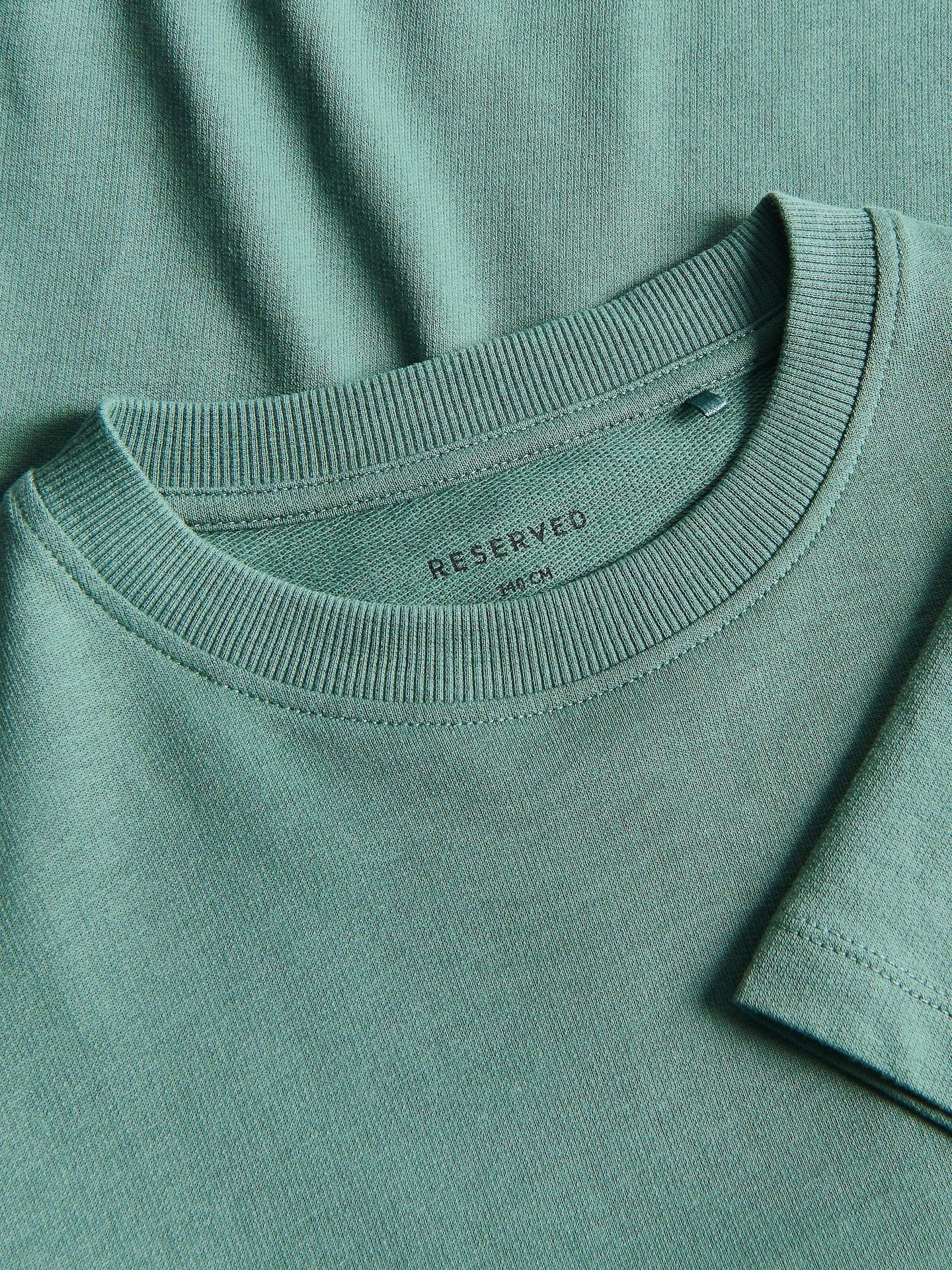 Green Cotton T-Shirt, Turquoise, medium