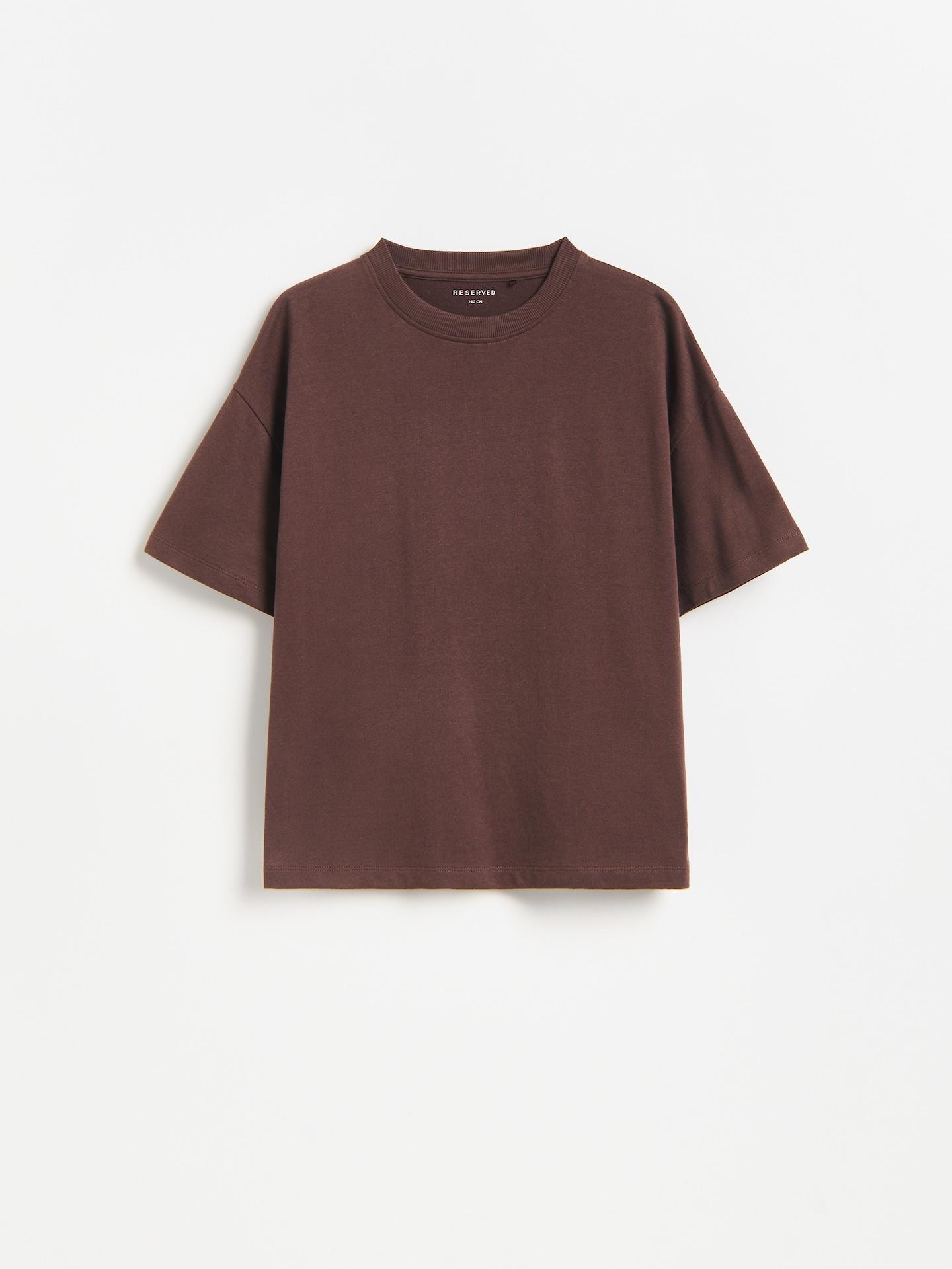 Brown Cotton T-Shirt, Brown, large image number 0