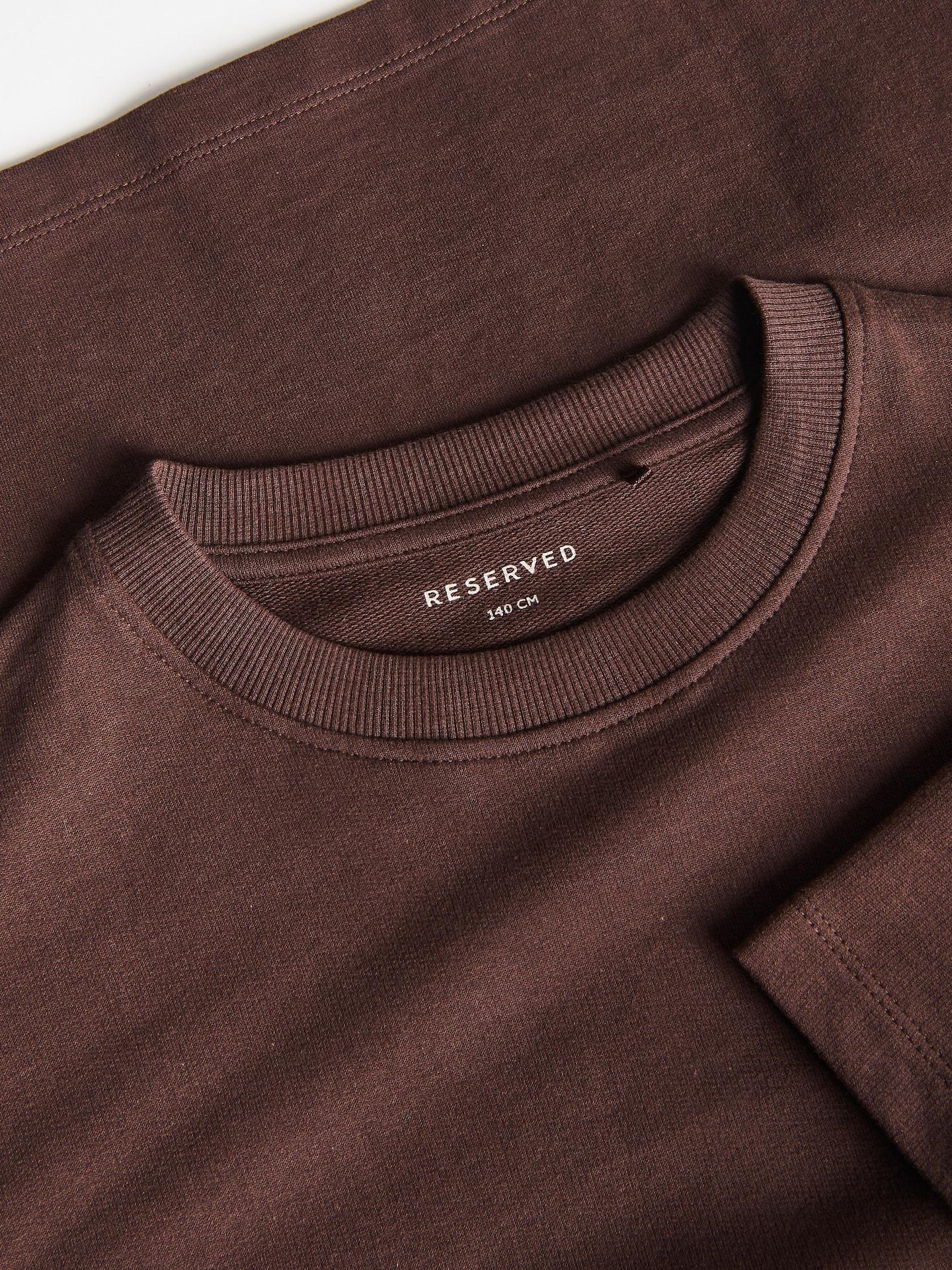 Brown Cotton T-Shirt, Brown, medium