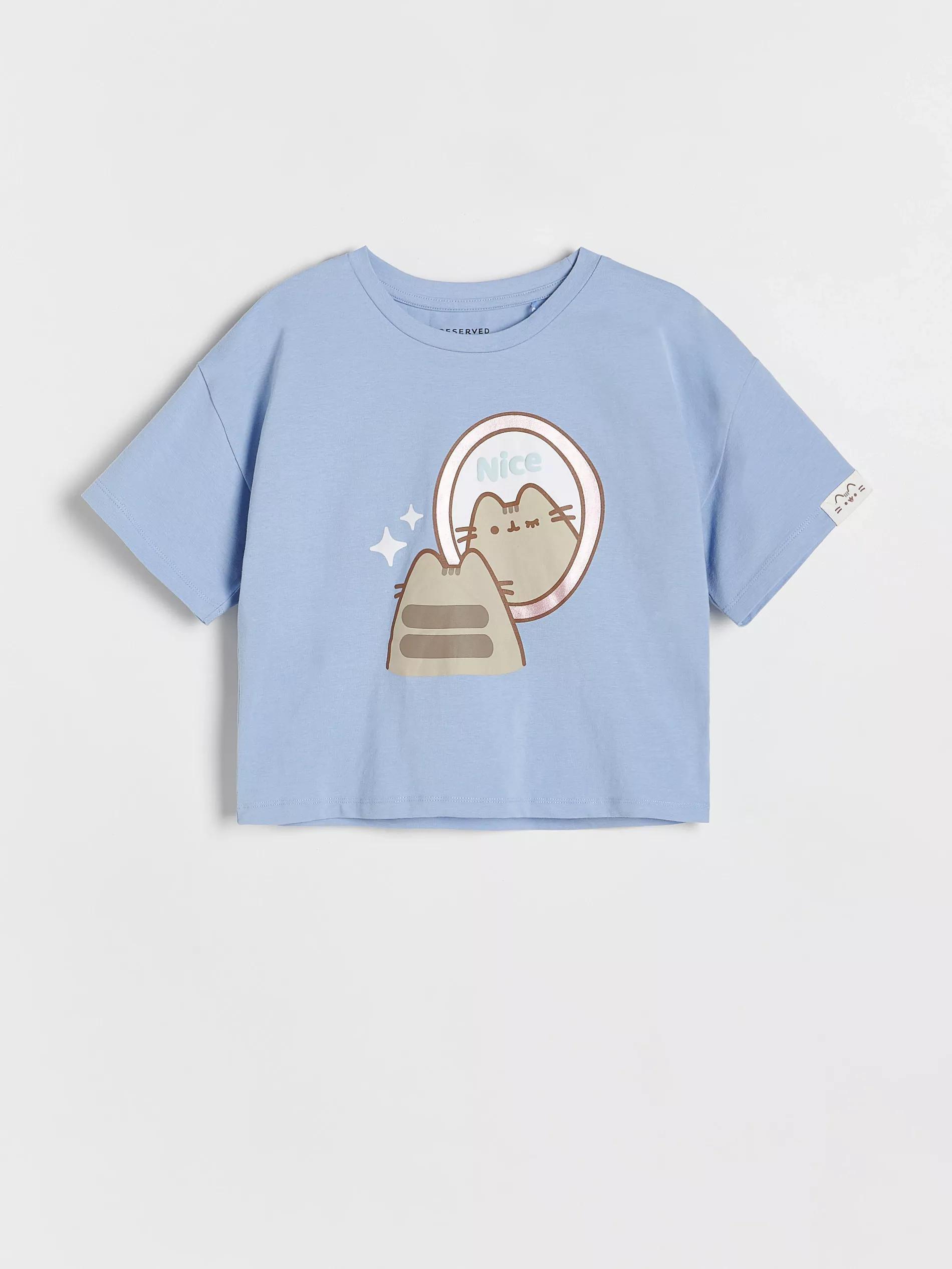 Blue Pusheen T-Shirt, Kids Girls, , large image number 5