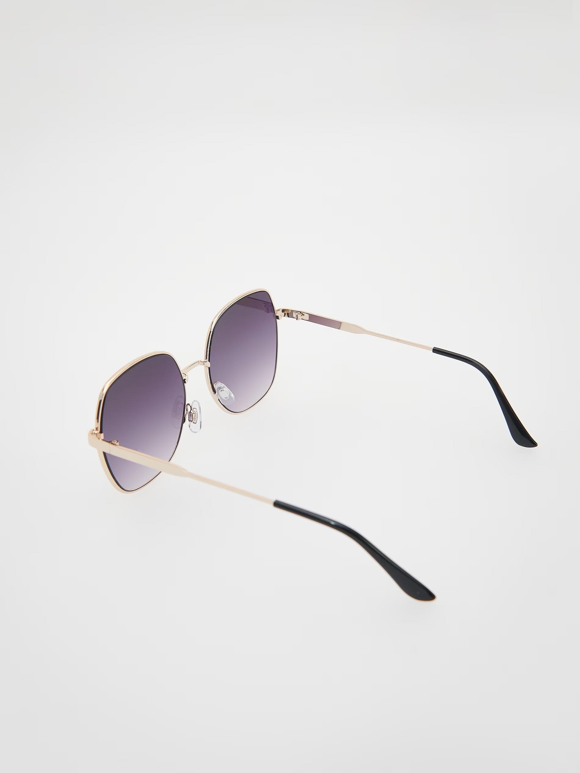 Black Large Sunglasses, Black, large image number 3