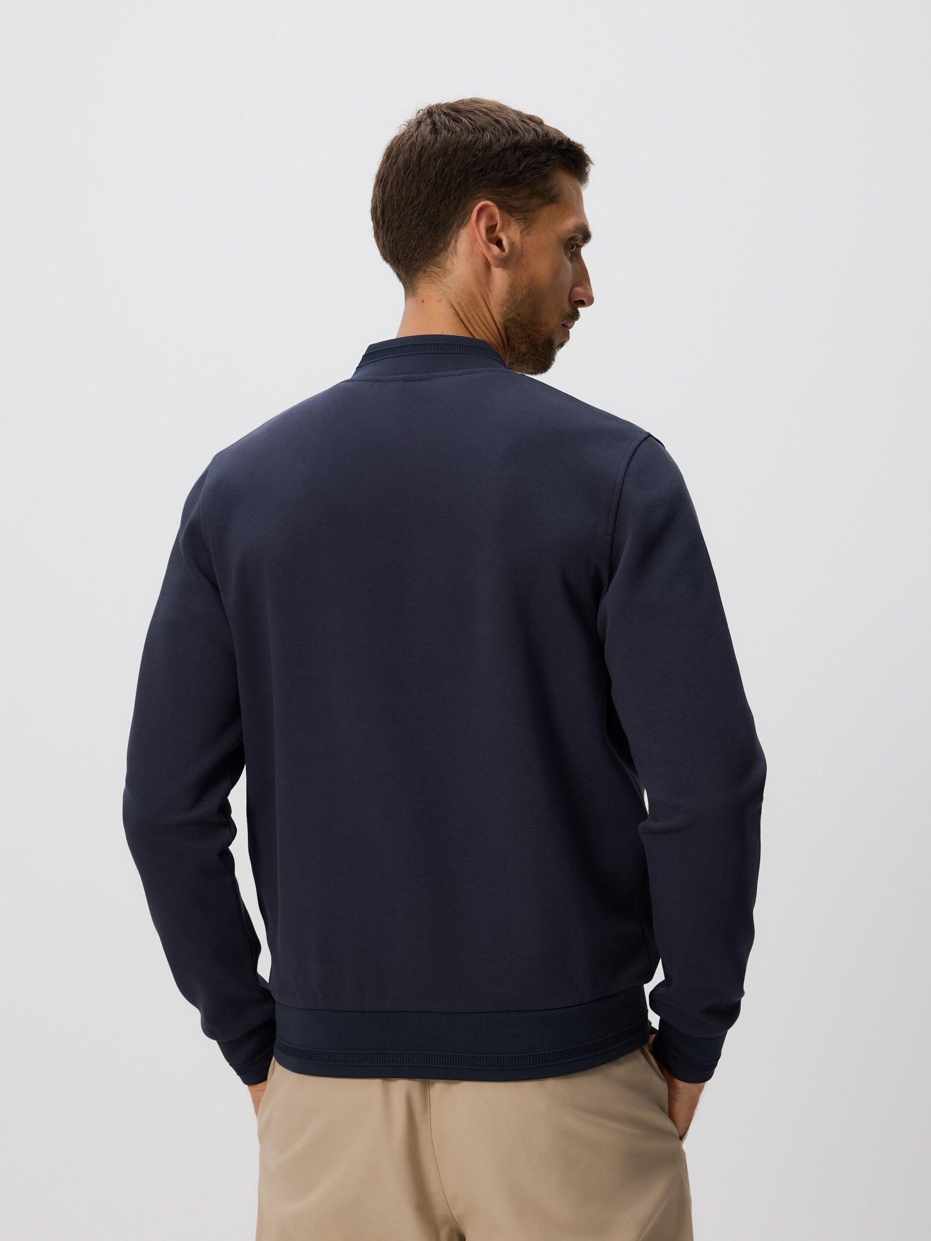 Black Bomber Sweatshirt, Grey, large image number 2