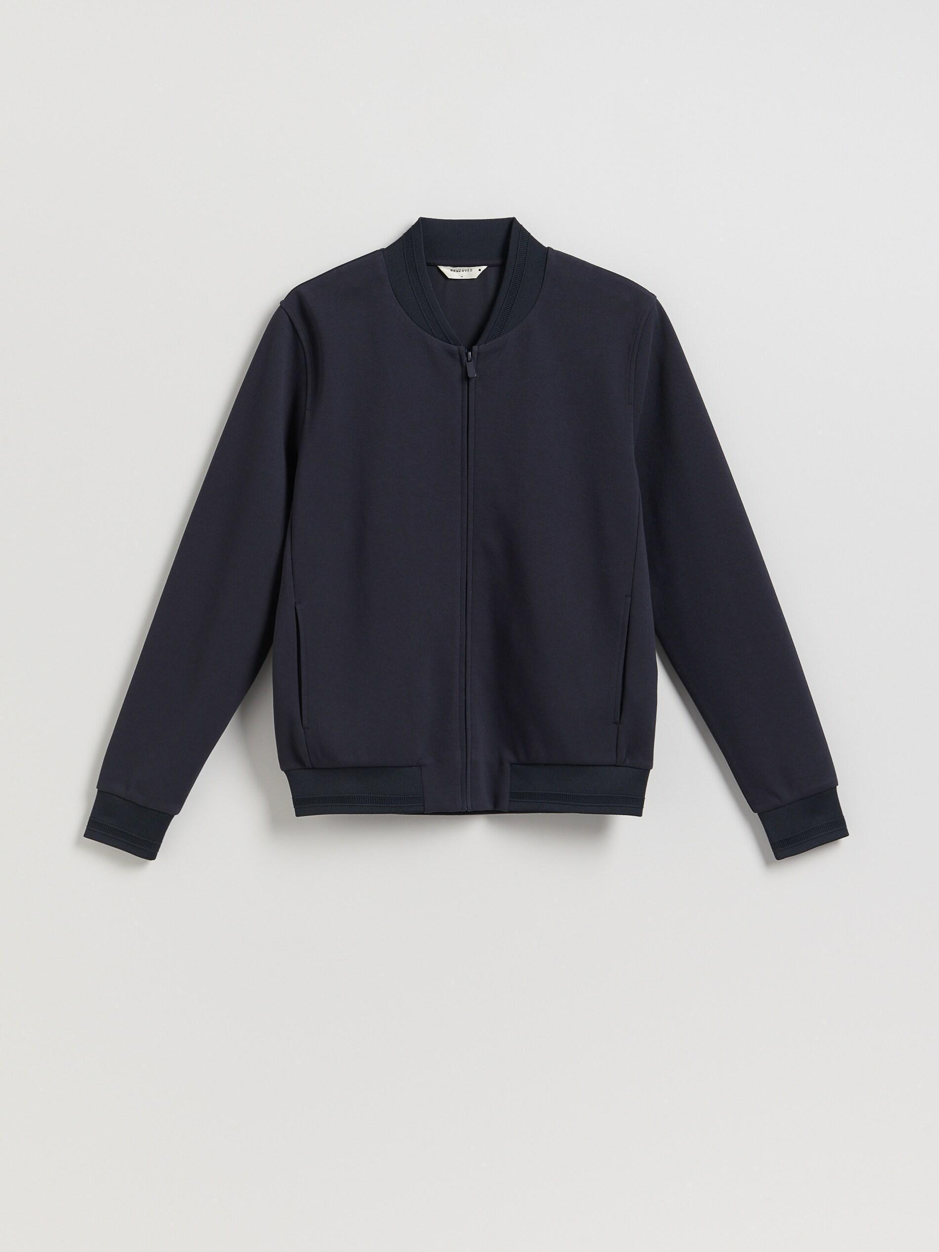 Black Bomber Sweatshirt, Grey, large image number 4