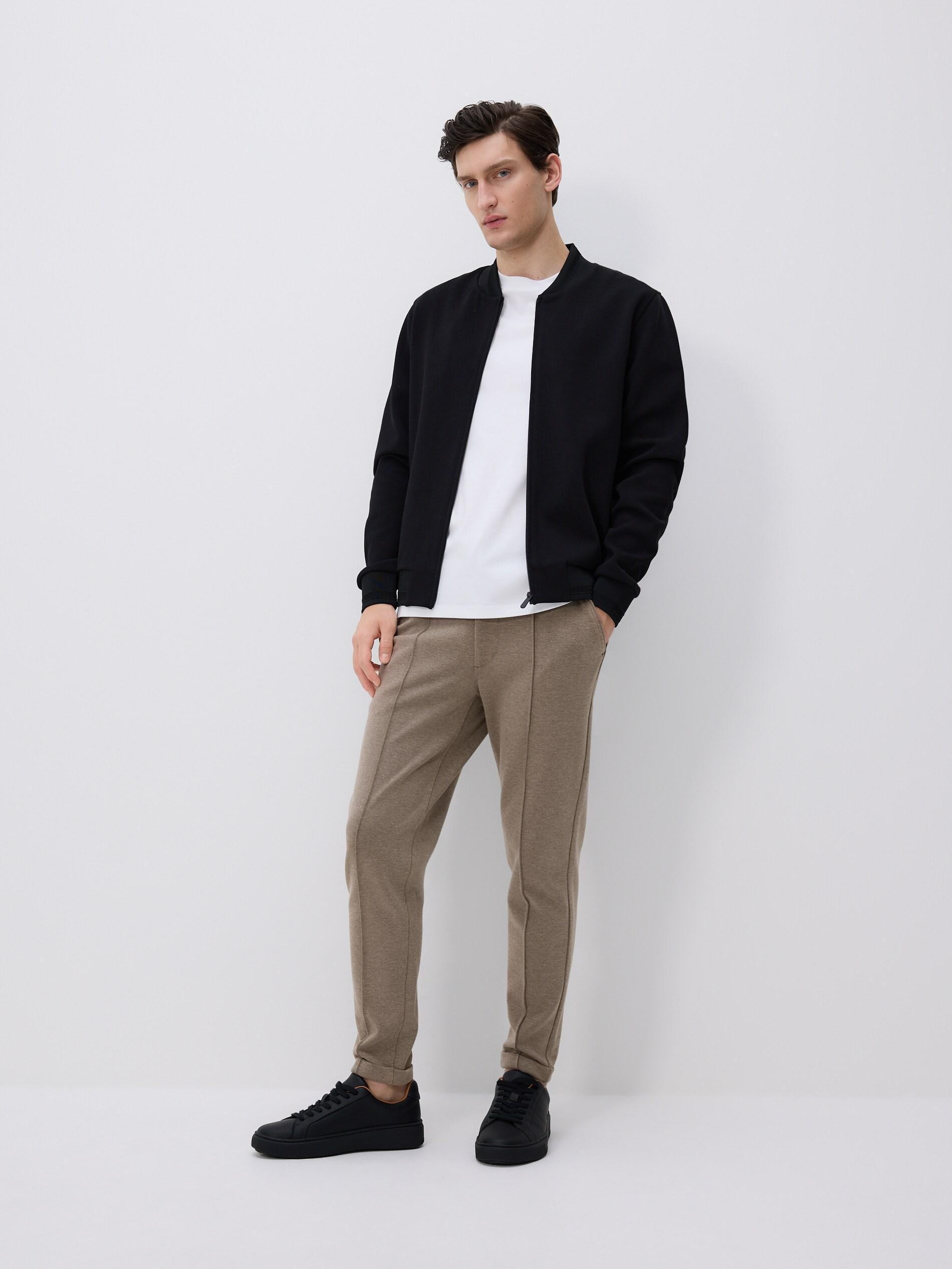 Black Bomber Sweatshirt, Black, large image number 2