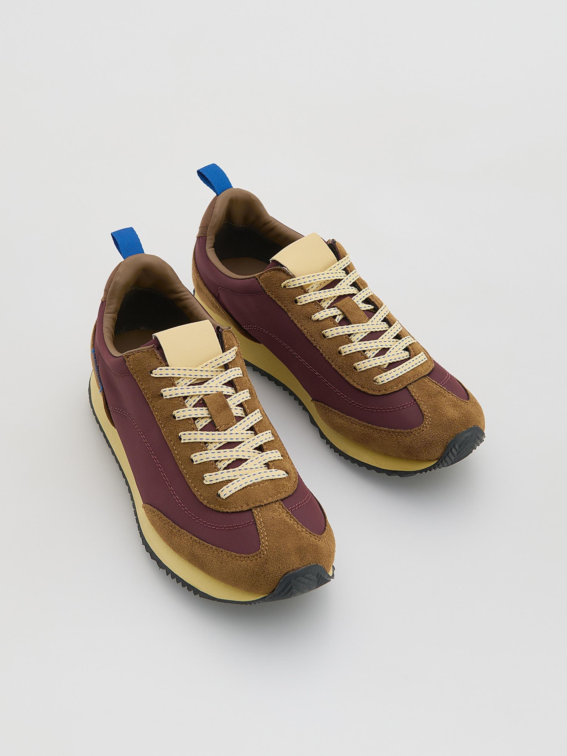 Multicolour Combined Materials Sneakers, Multicolor, medium