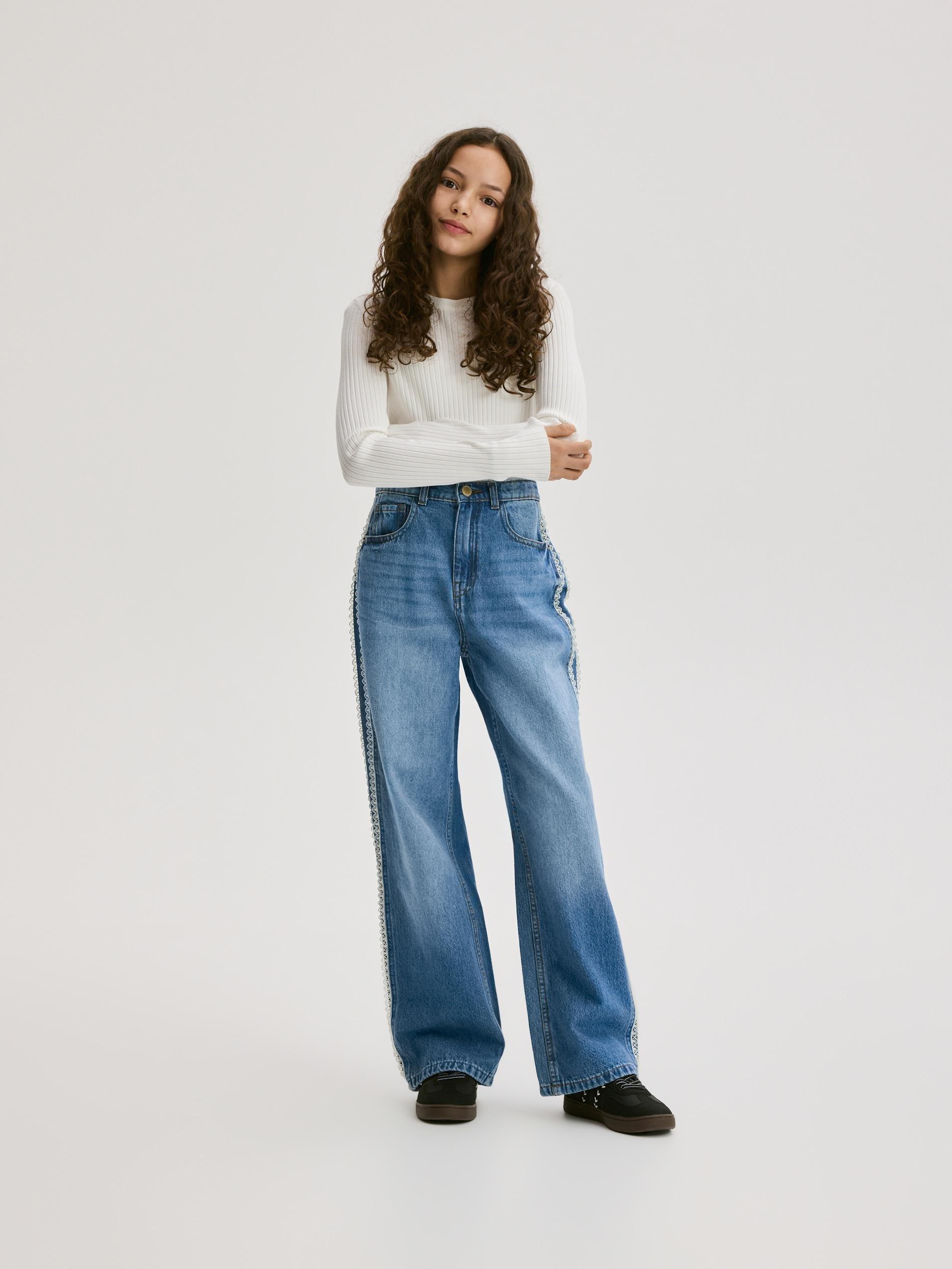 Cream Rib Knit Jumper, Ivory, large image number 2