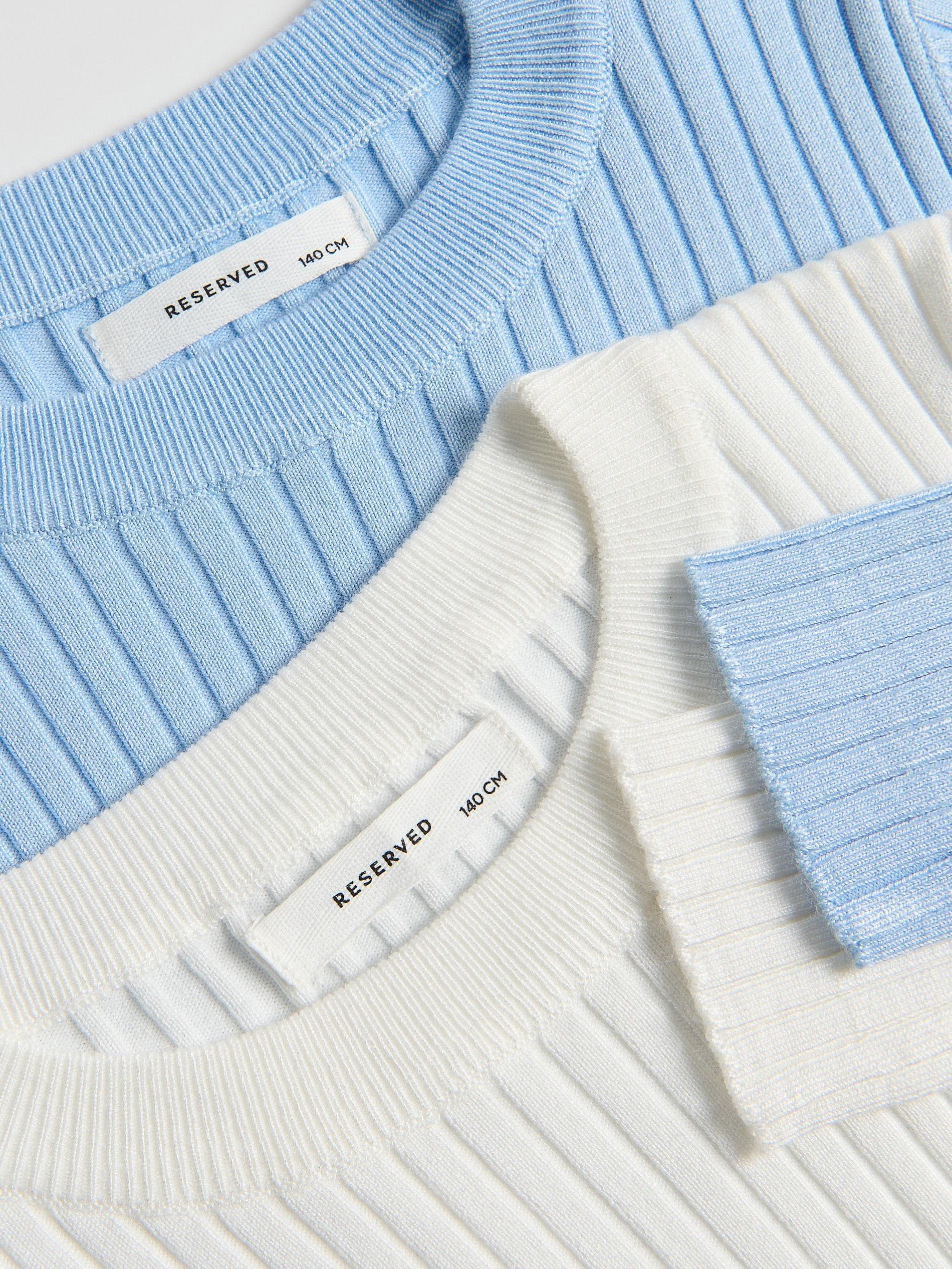 Cream Rib Knit Jumper, Ivory, large image number 5