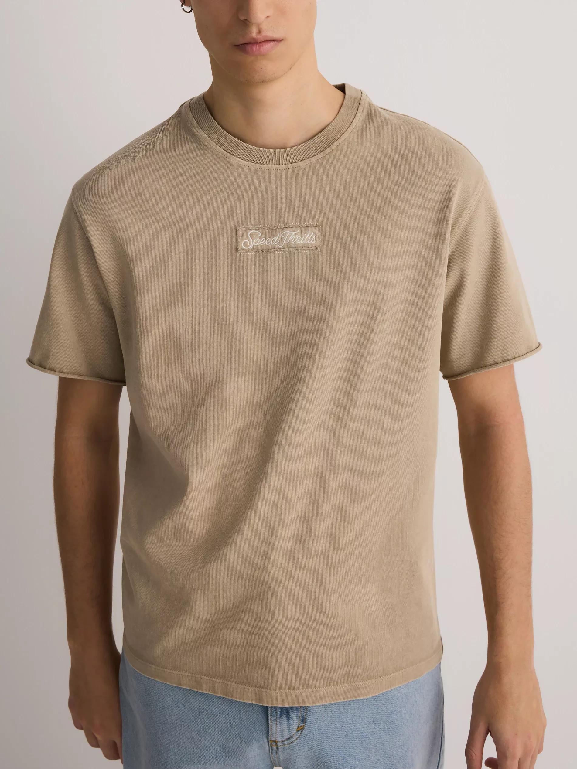 Yellow Boxy T-Shirt With Wash Effect, , medium