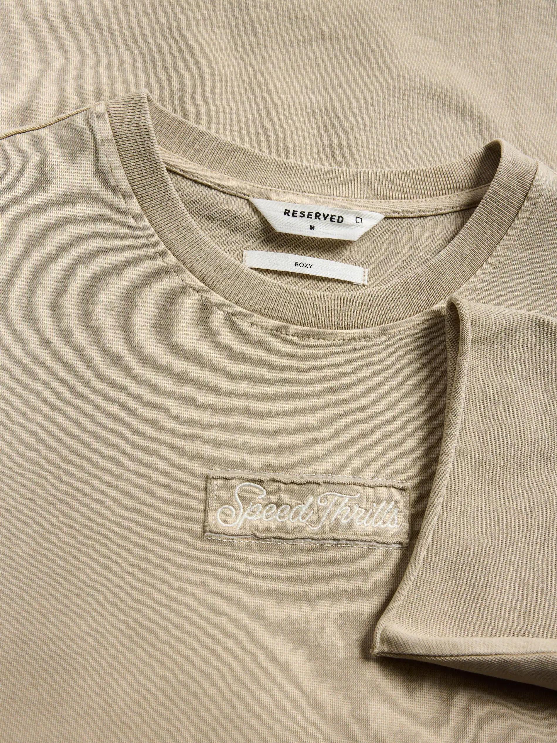 Yellow Boxy T-Shirt With Wash Effect, , large image number 5