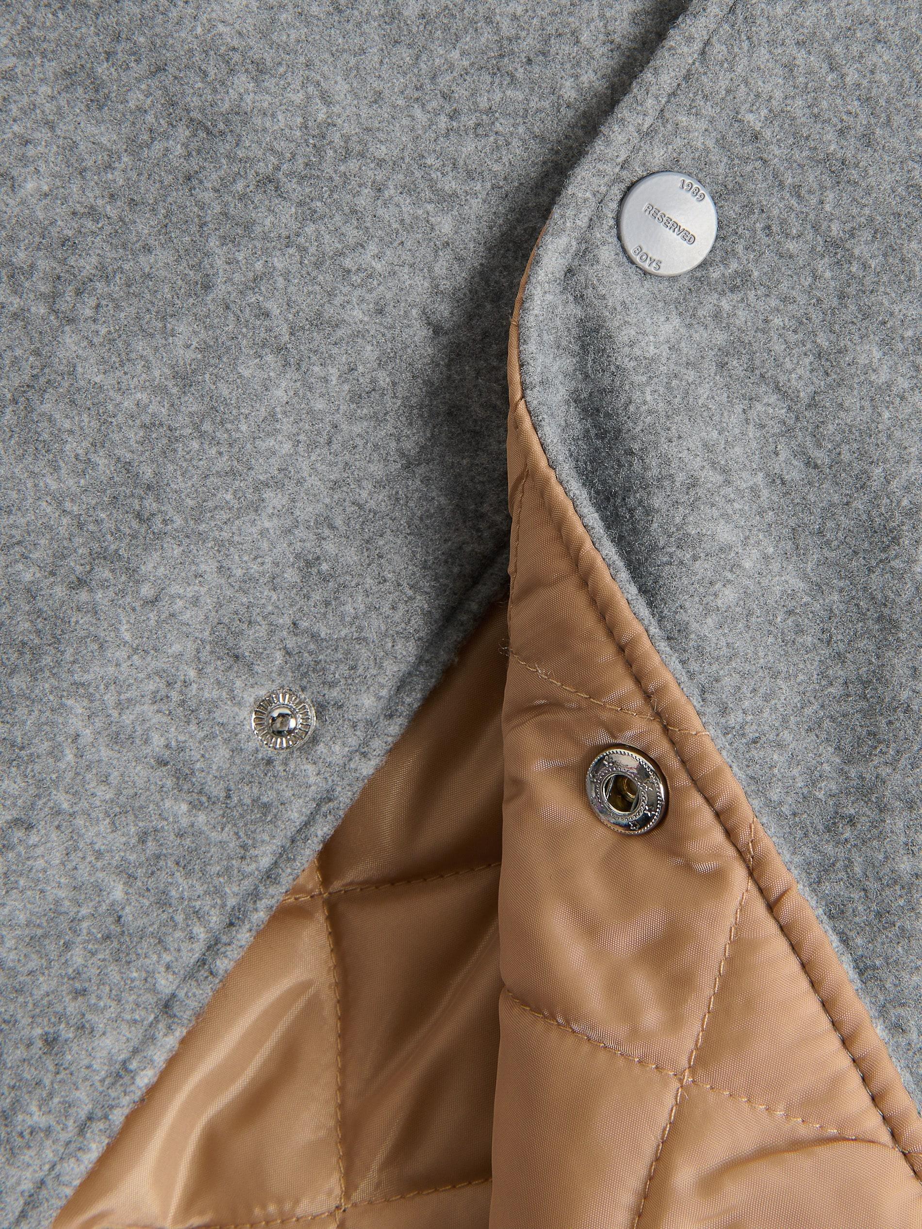 Grey Bomber Jacket, Grey, large image number 5