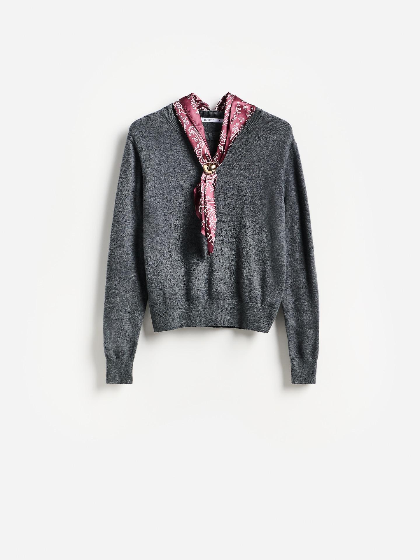 Grey Jumper With Wool Blend, Grey, medium