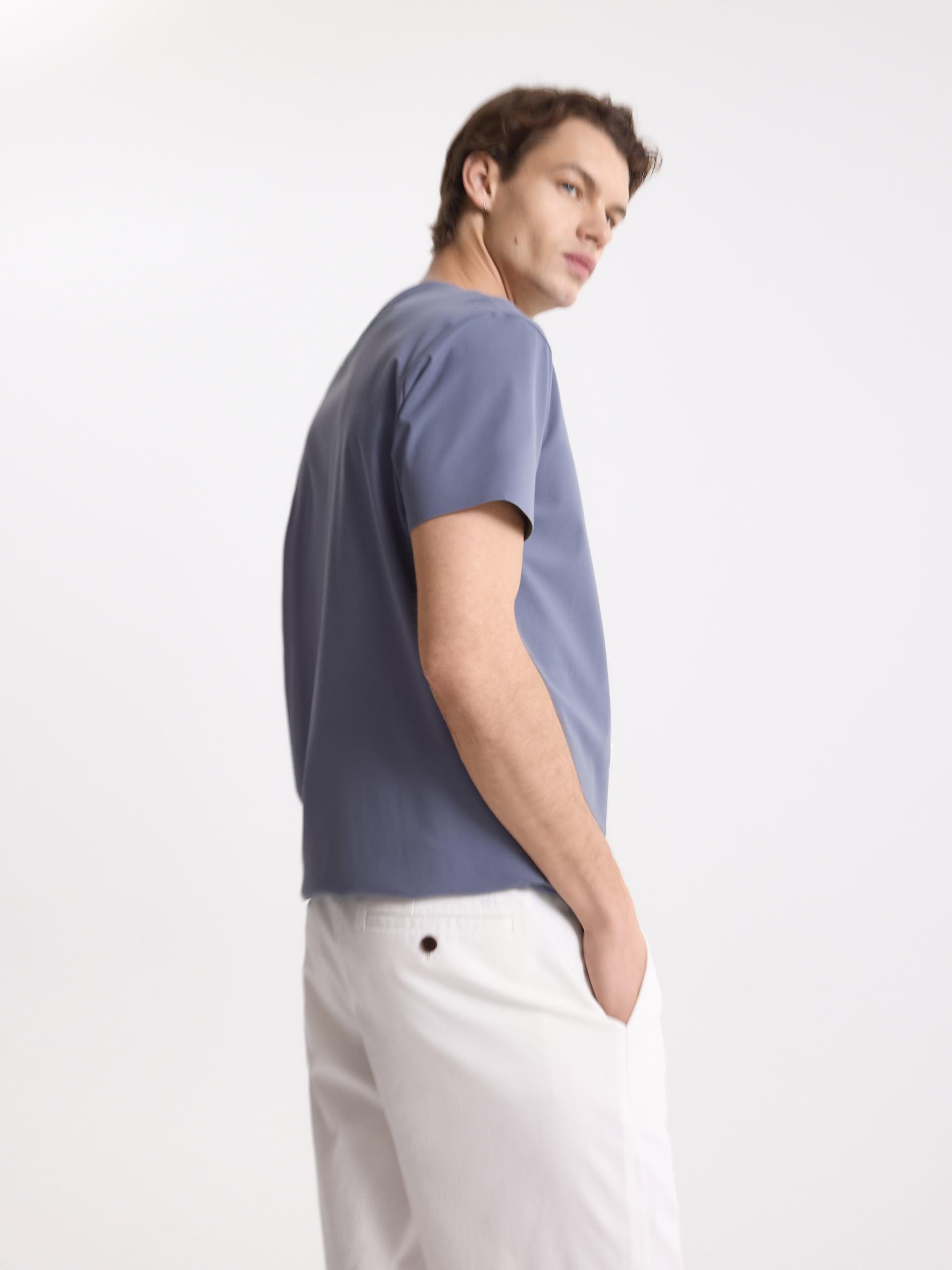 White Regular Shorts With Lyocell, White, large image number 3
