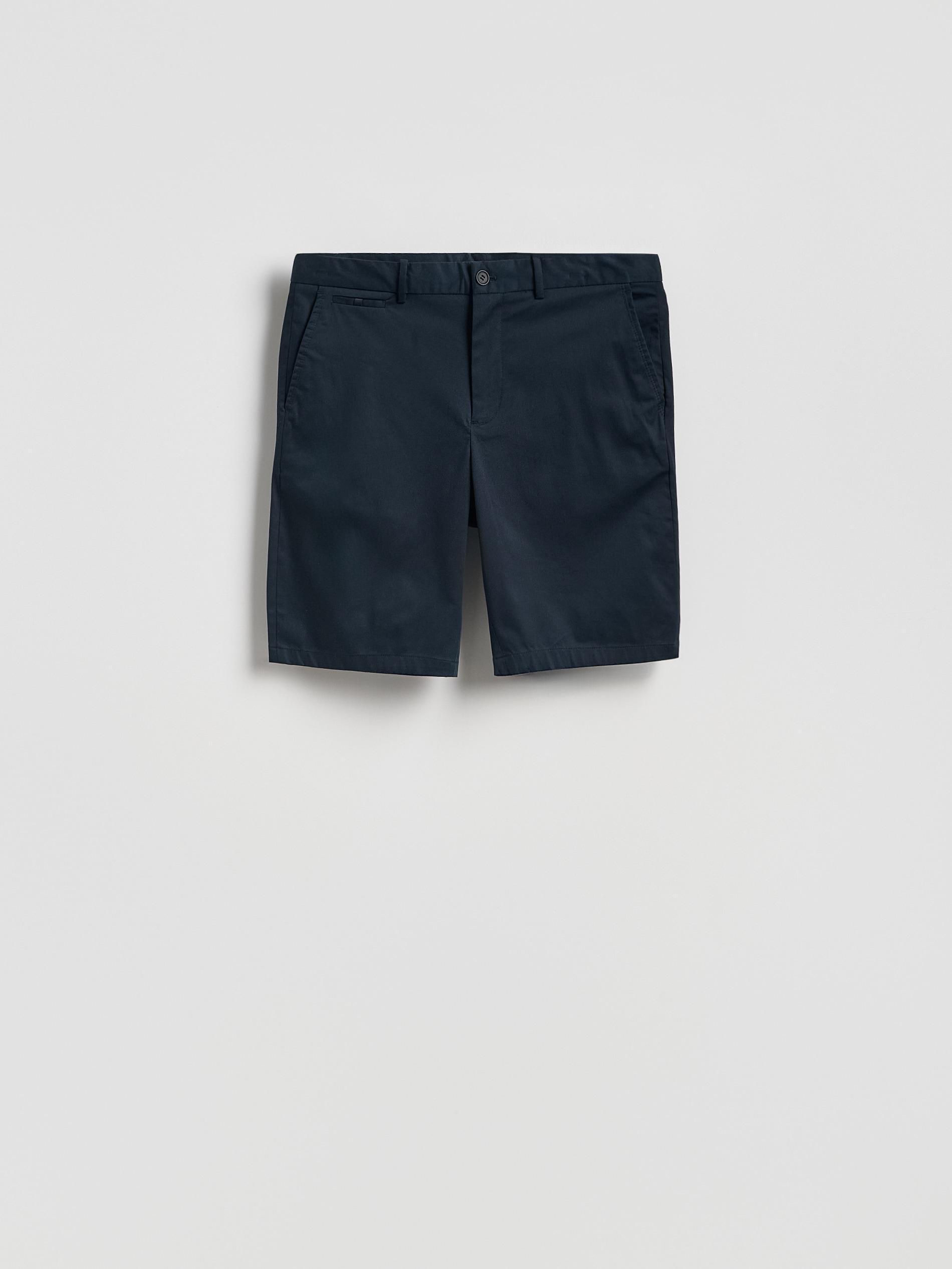 Navy Regular Shorts With Lyocell, Navy, large image number 0