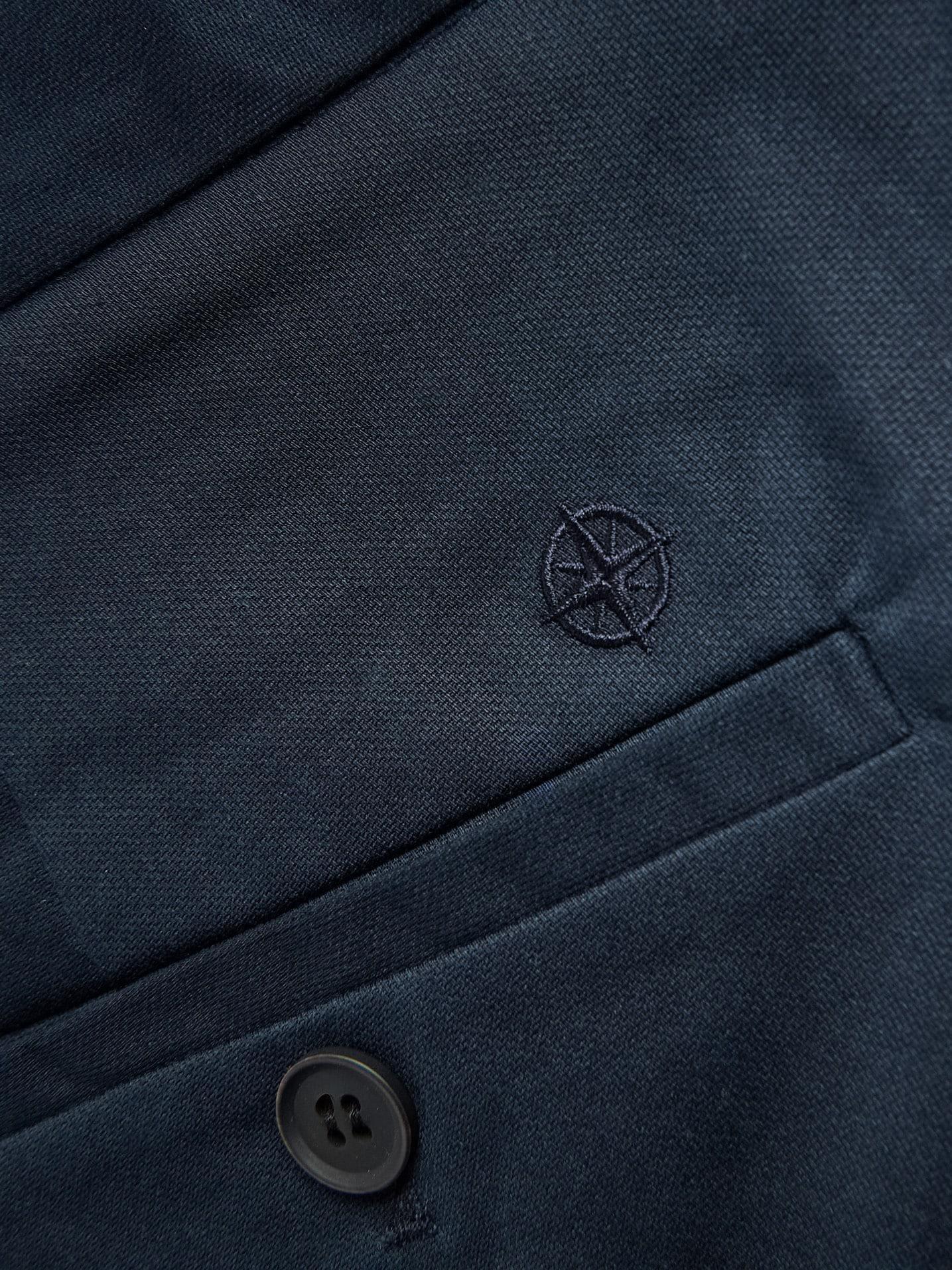 Navy Regular Shorts With Lyocell, Navy, large image number 1