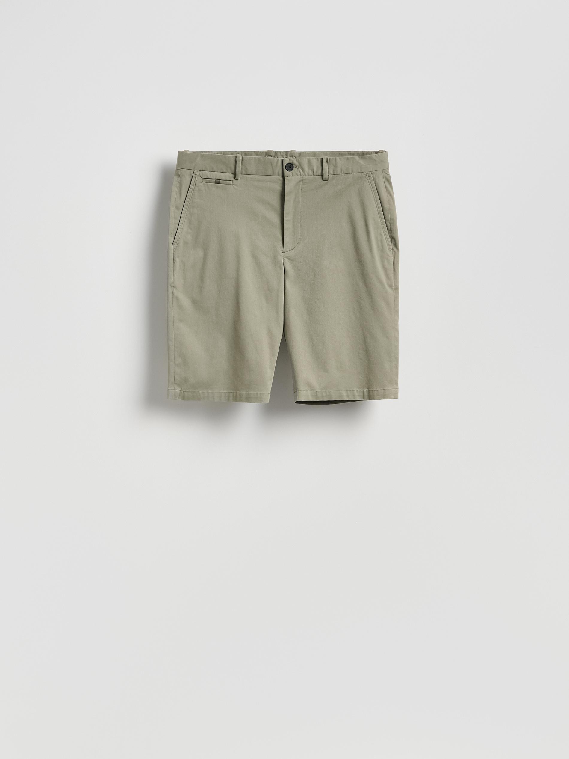 Green Regular Shorts With Lyocell, Green, large image number 0