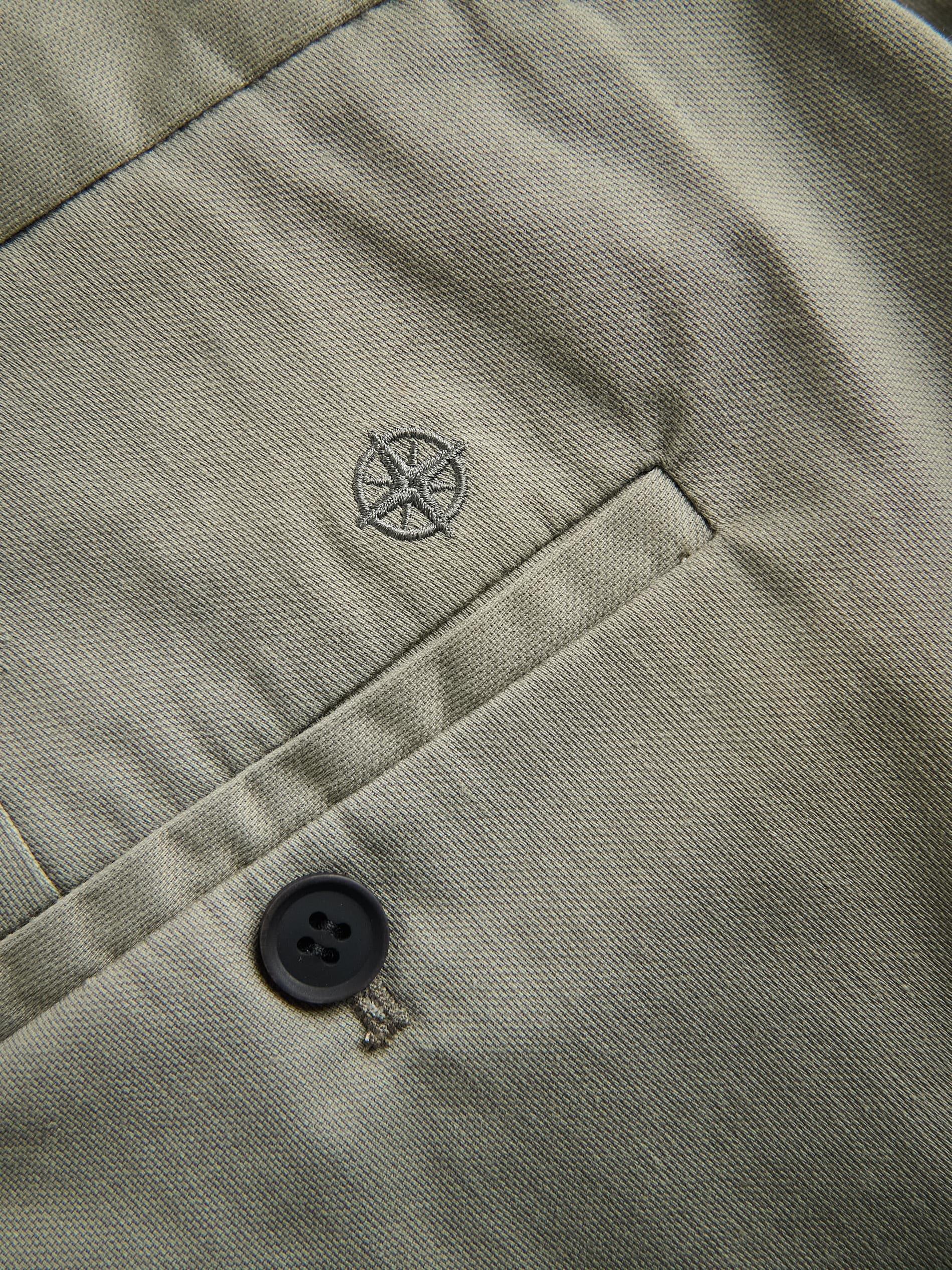 Green Regular Shorts With Lyocell, Green, medium