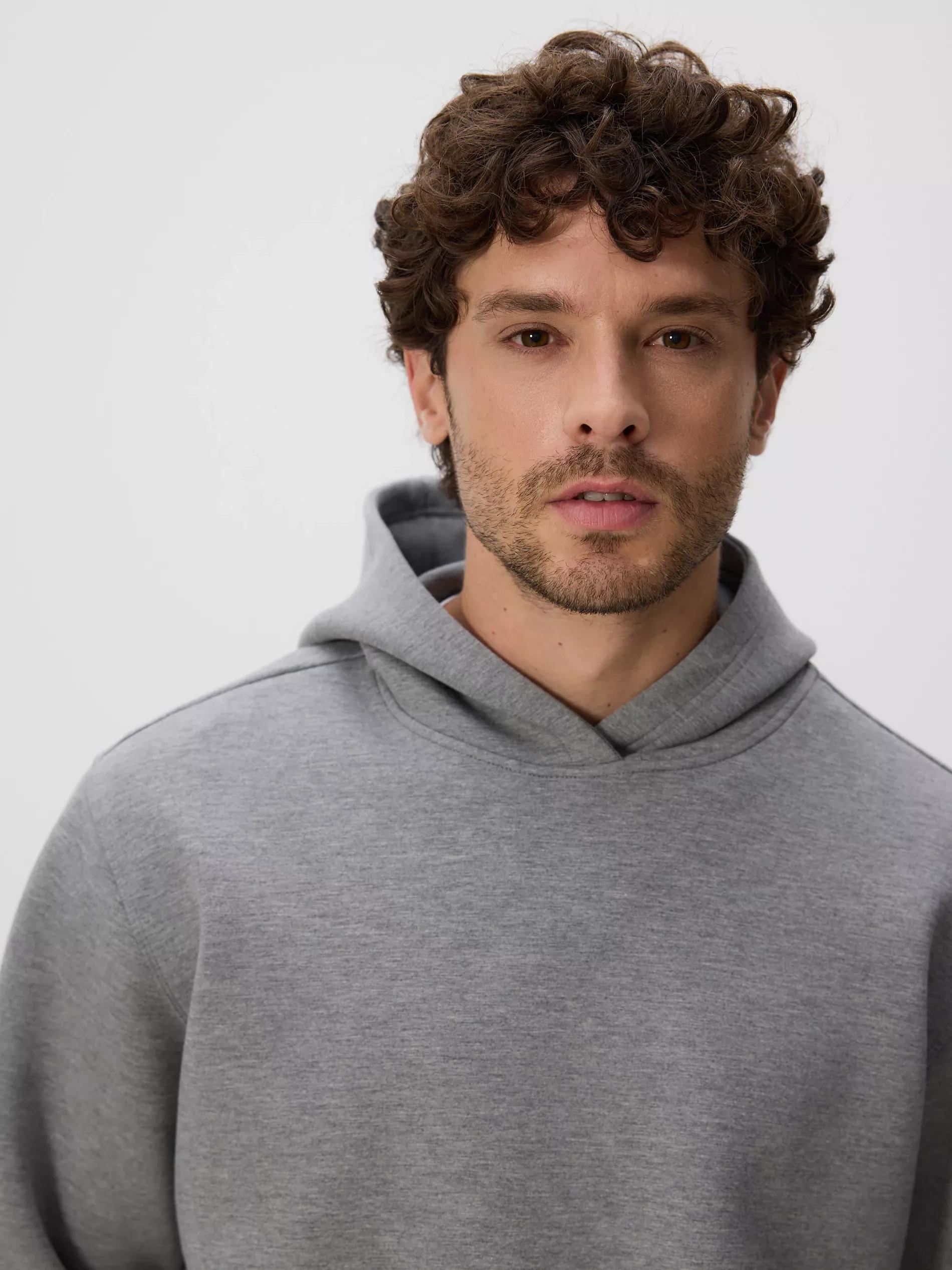 Grey Regular Fit Hoodie, Light grey, large image number 0