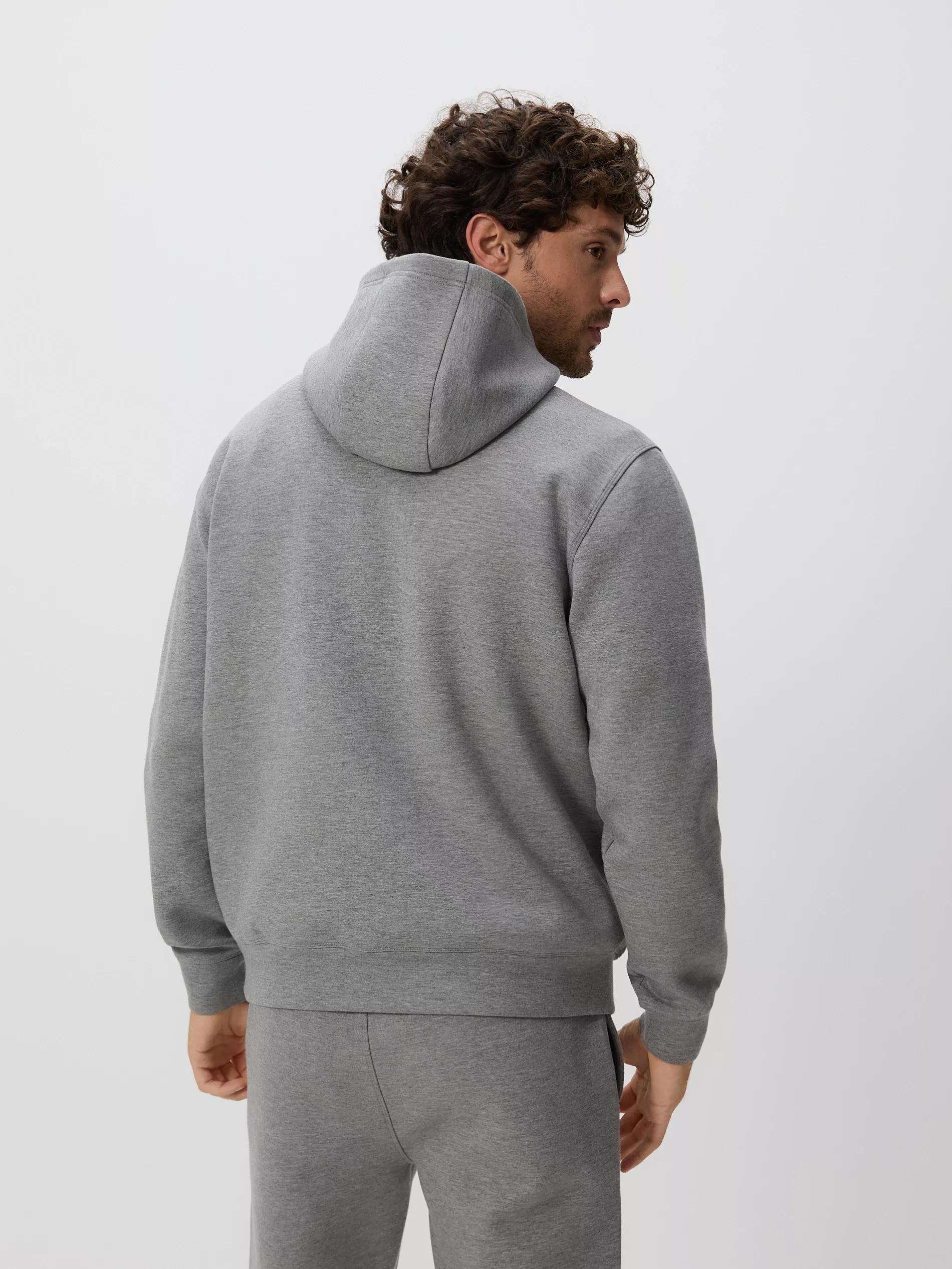 Grey Regular Fit Hoodie, Light grey, large image number 3