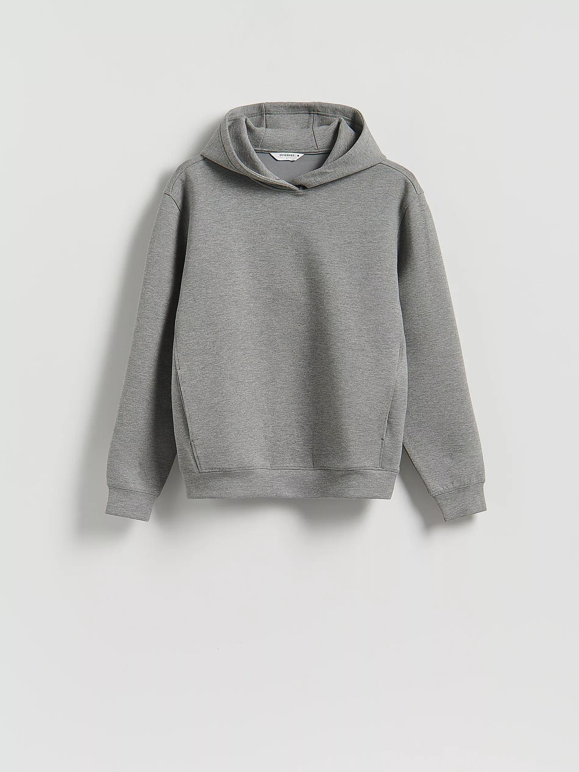 Grey Regular Fit Hoodie, Light grey, large image number 4