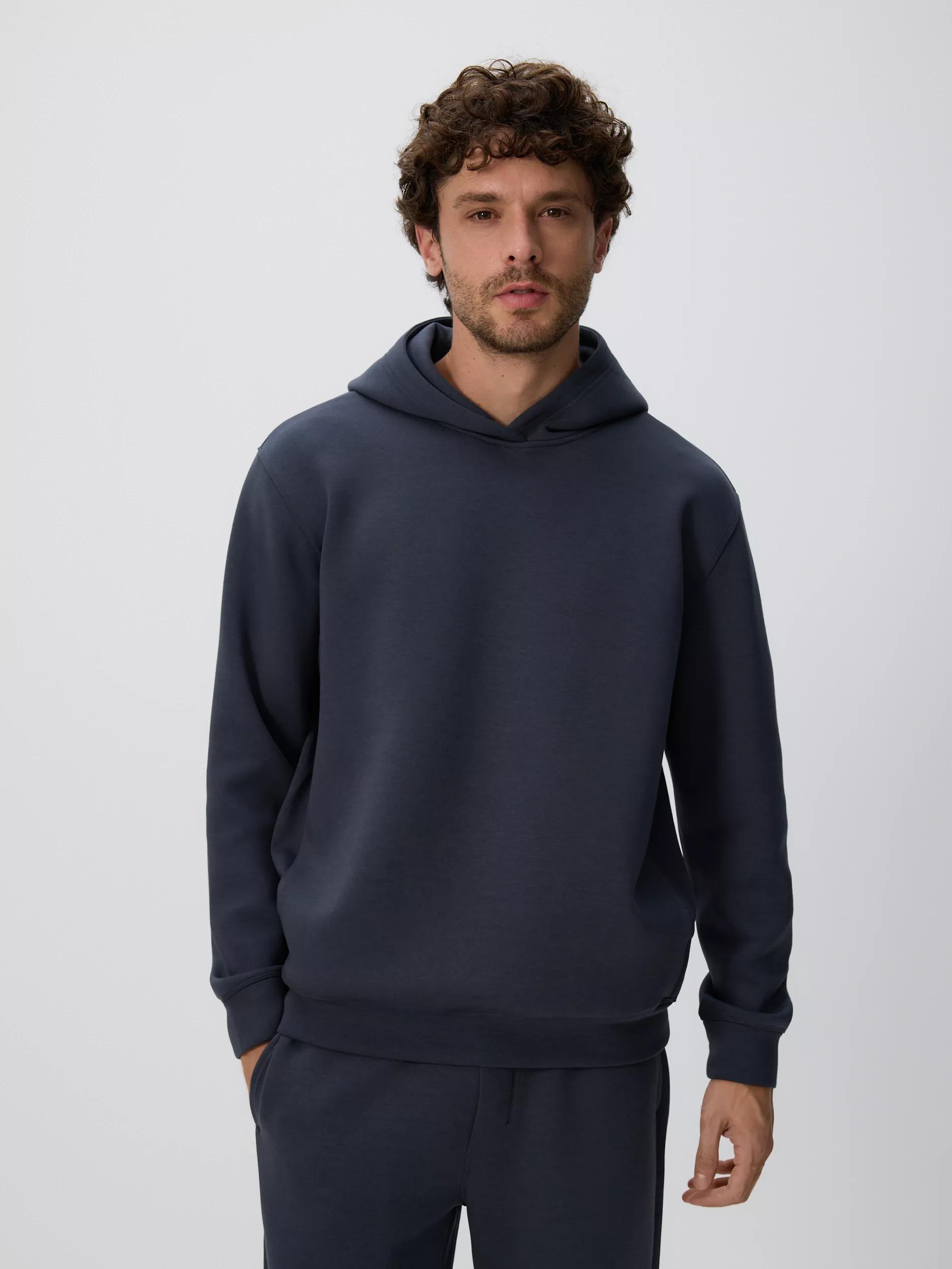 هودي بقصة عادية رمادي, Grey, medium