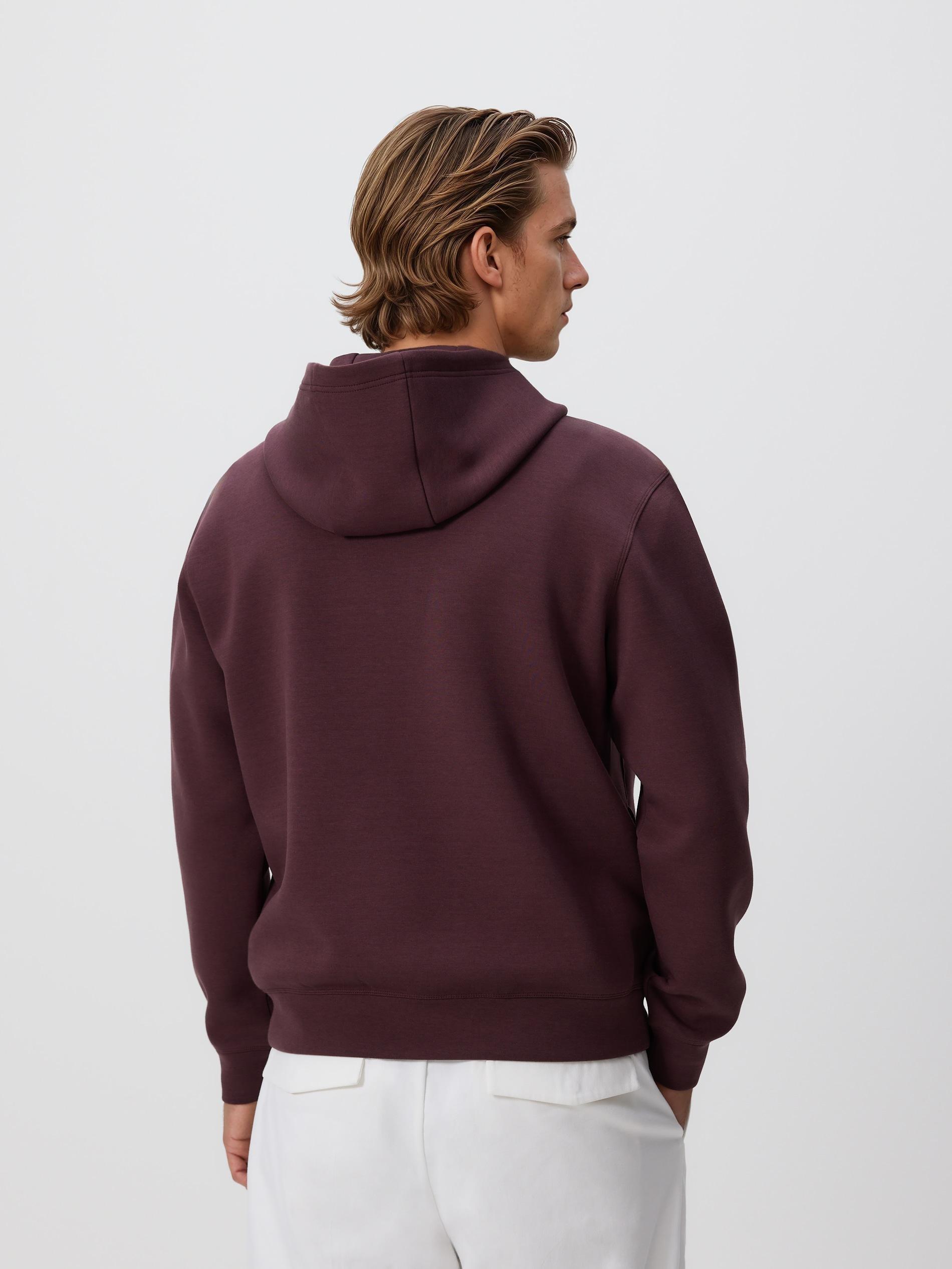 Brown Regular Fit Hoodie, Burgundy, large image number 2