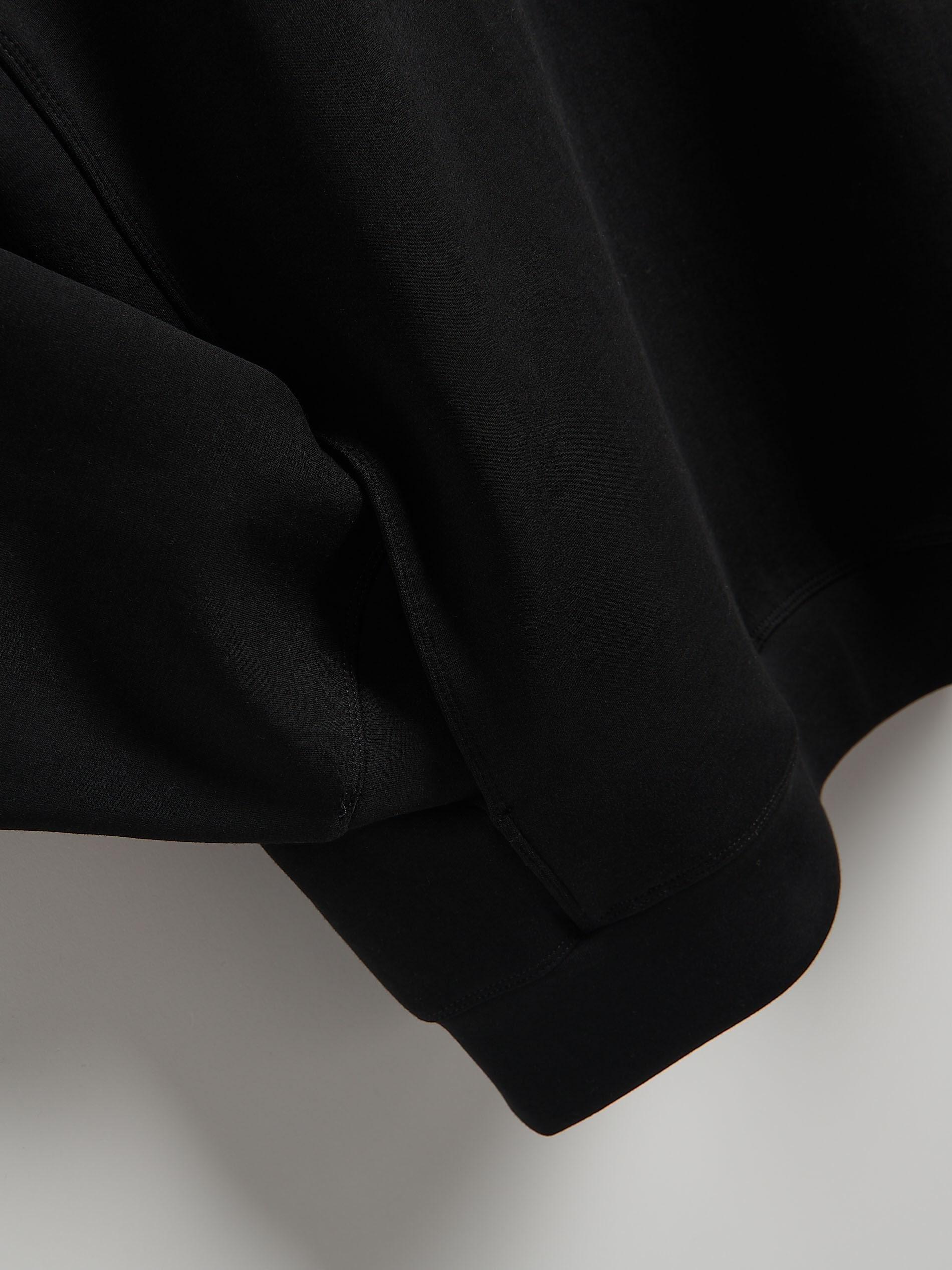Black Regular Fit Hoodie, Black, large image number 1
