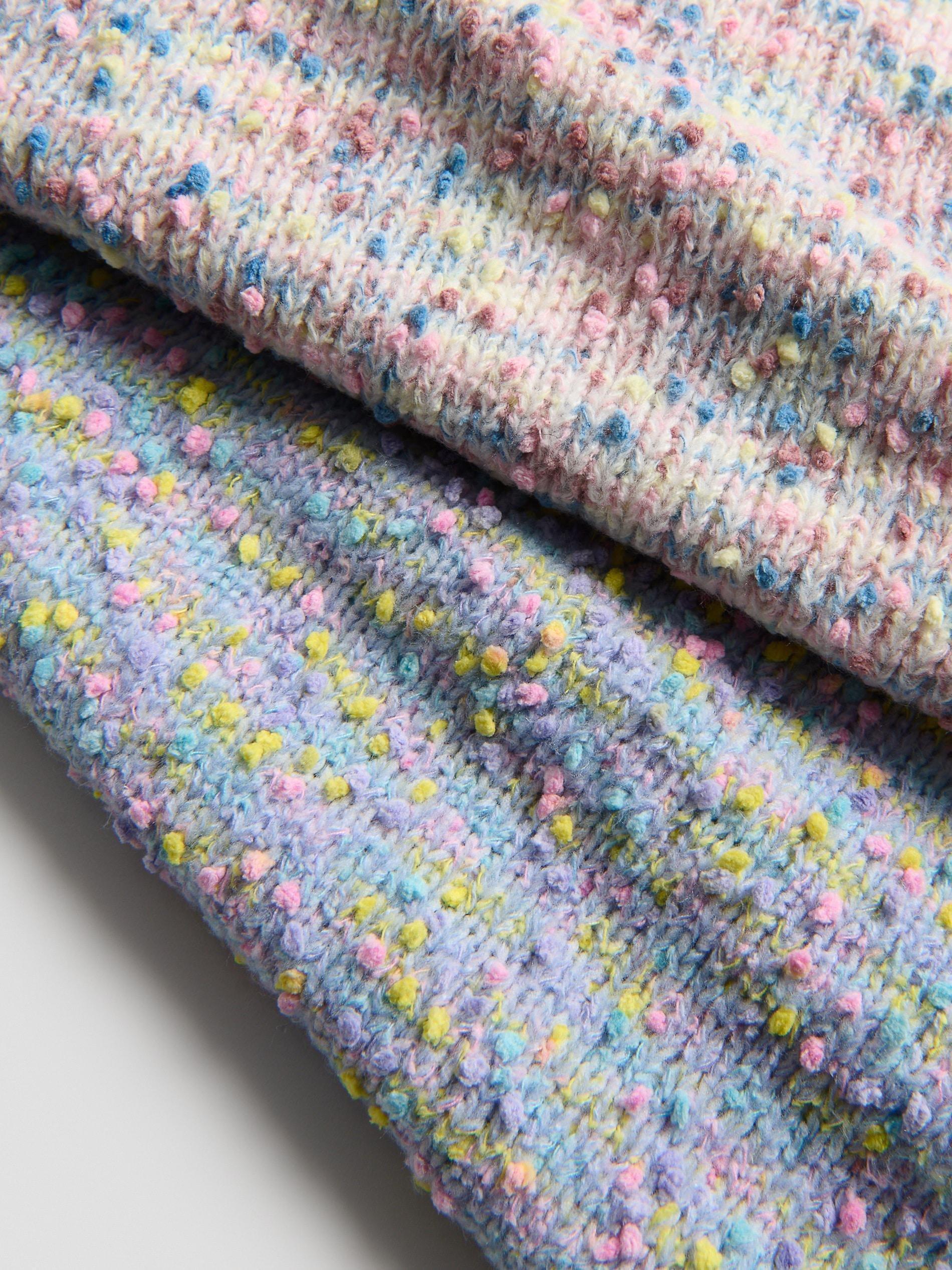 LAVENDER Sweater with colorful pattern, Purple, large image number 3