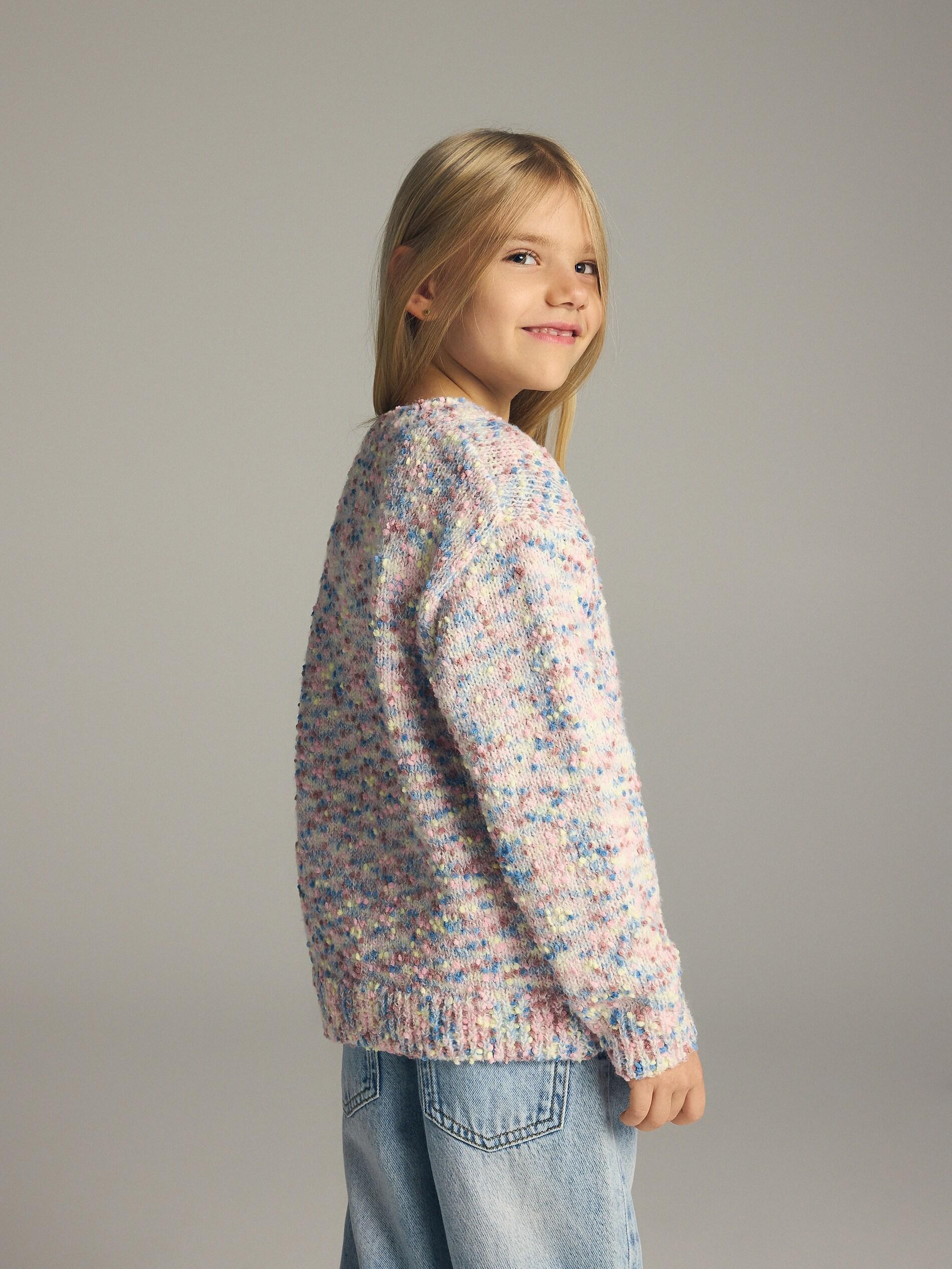 MULTICOLOR Sweater with colorful pattern, Multicolor, large image number 4