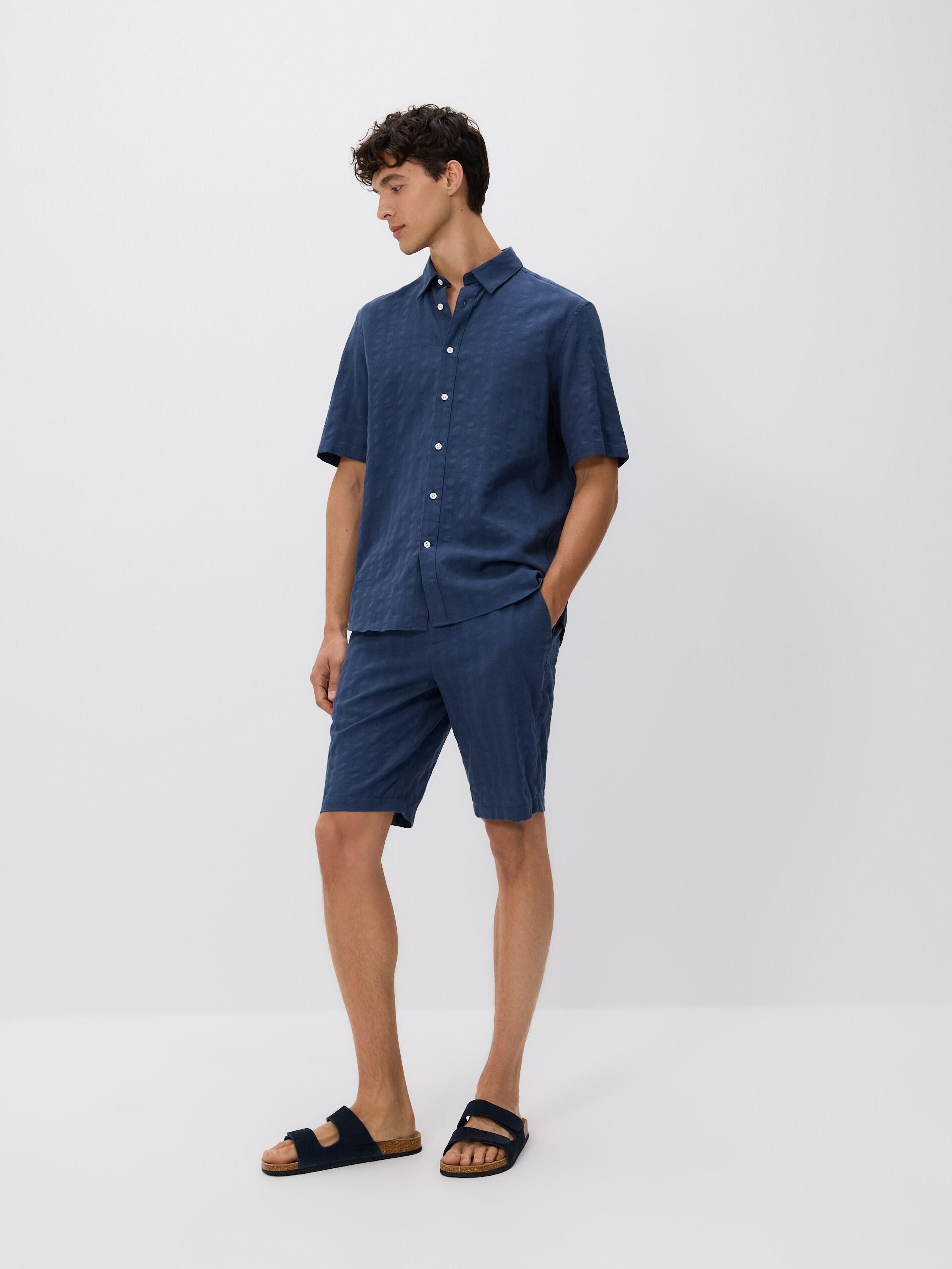 Blue Shorts, Blue, medium