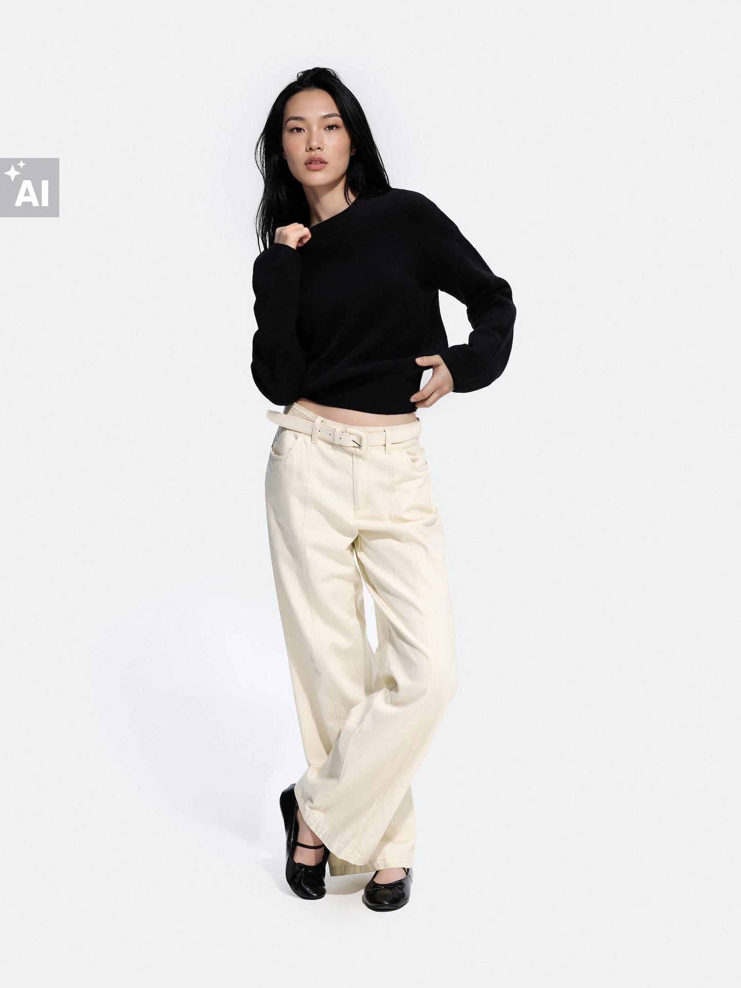 Black Jumper With Dropped Shoulders, Black, large image number 1
